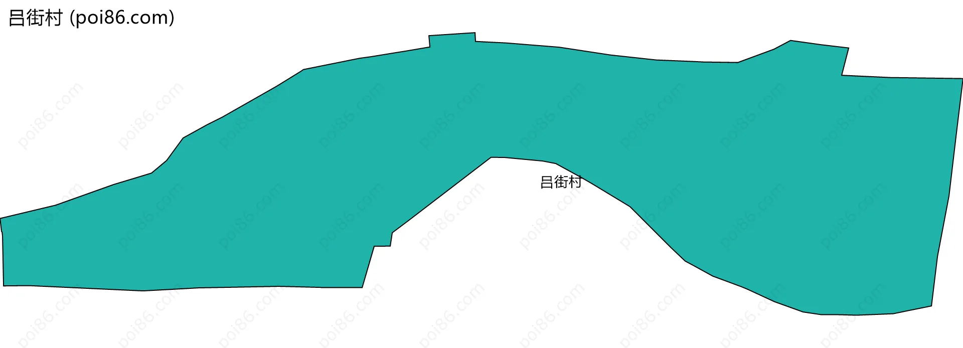 吕街村边界地图