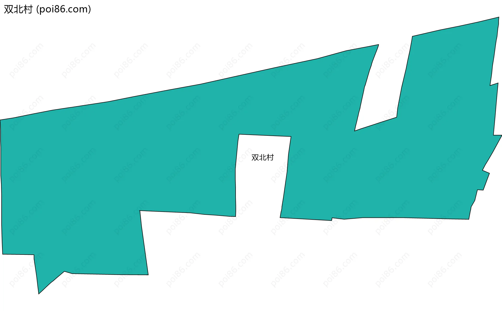 双北村边界地图