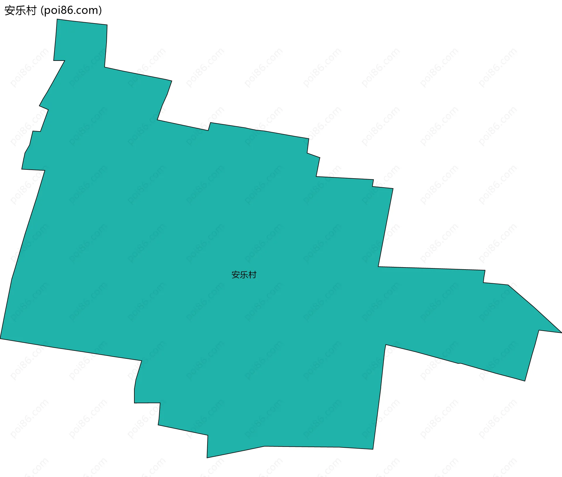 安乐村边界地图
