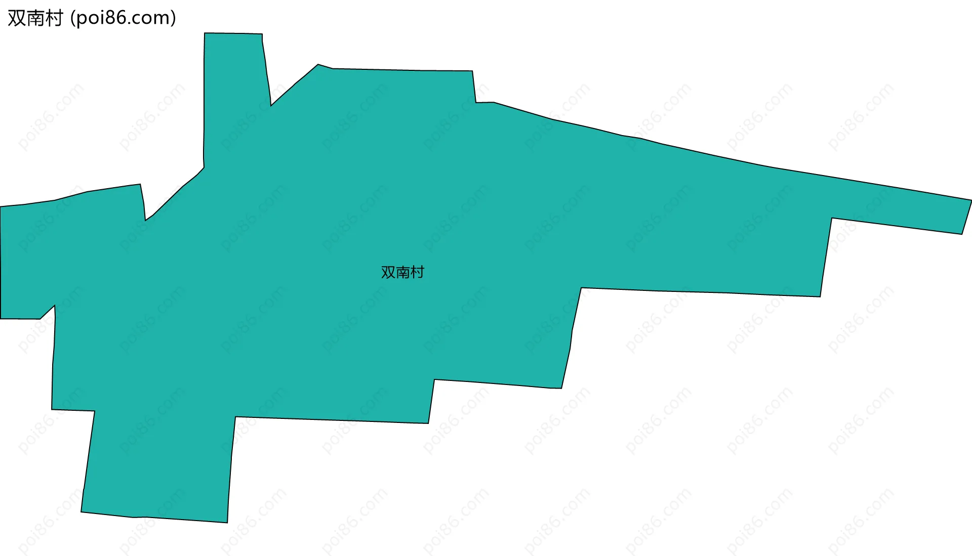 双南村边界地图