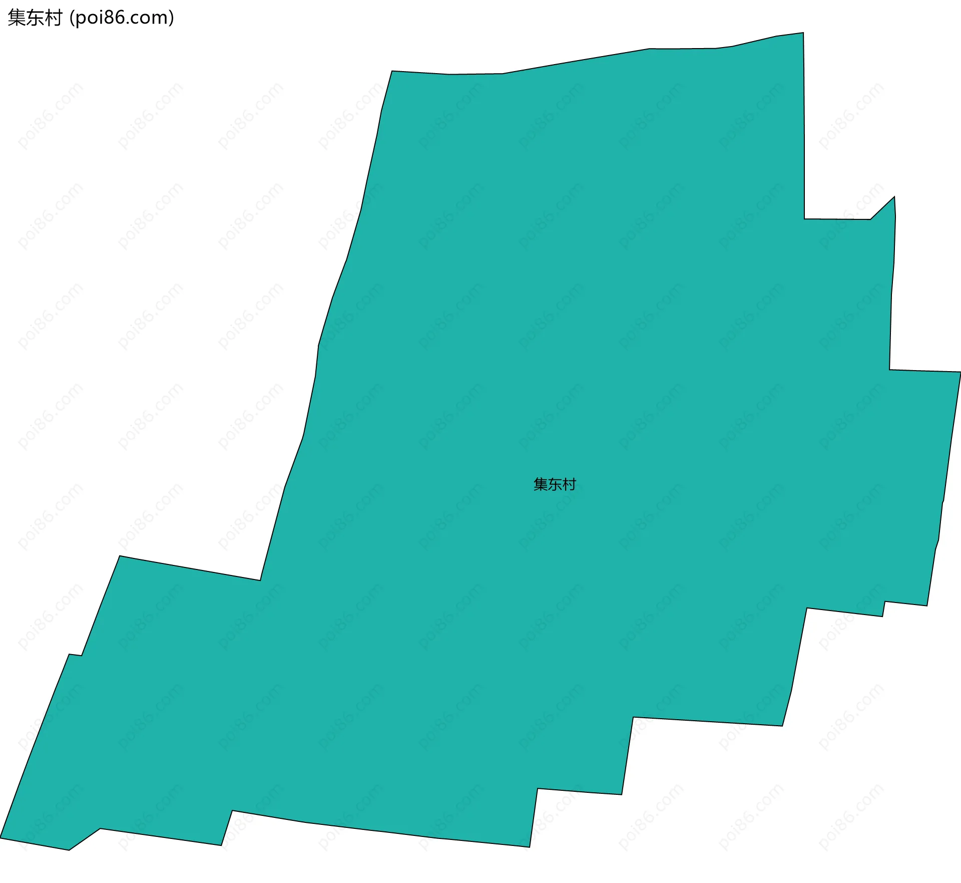 集东村边界地图