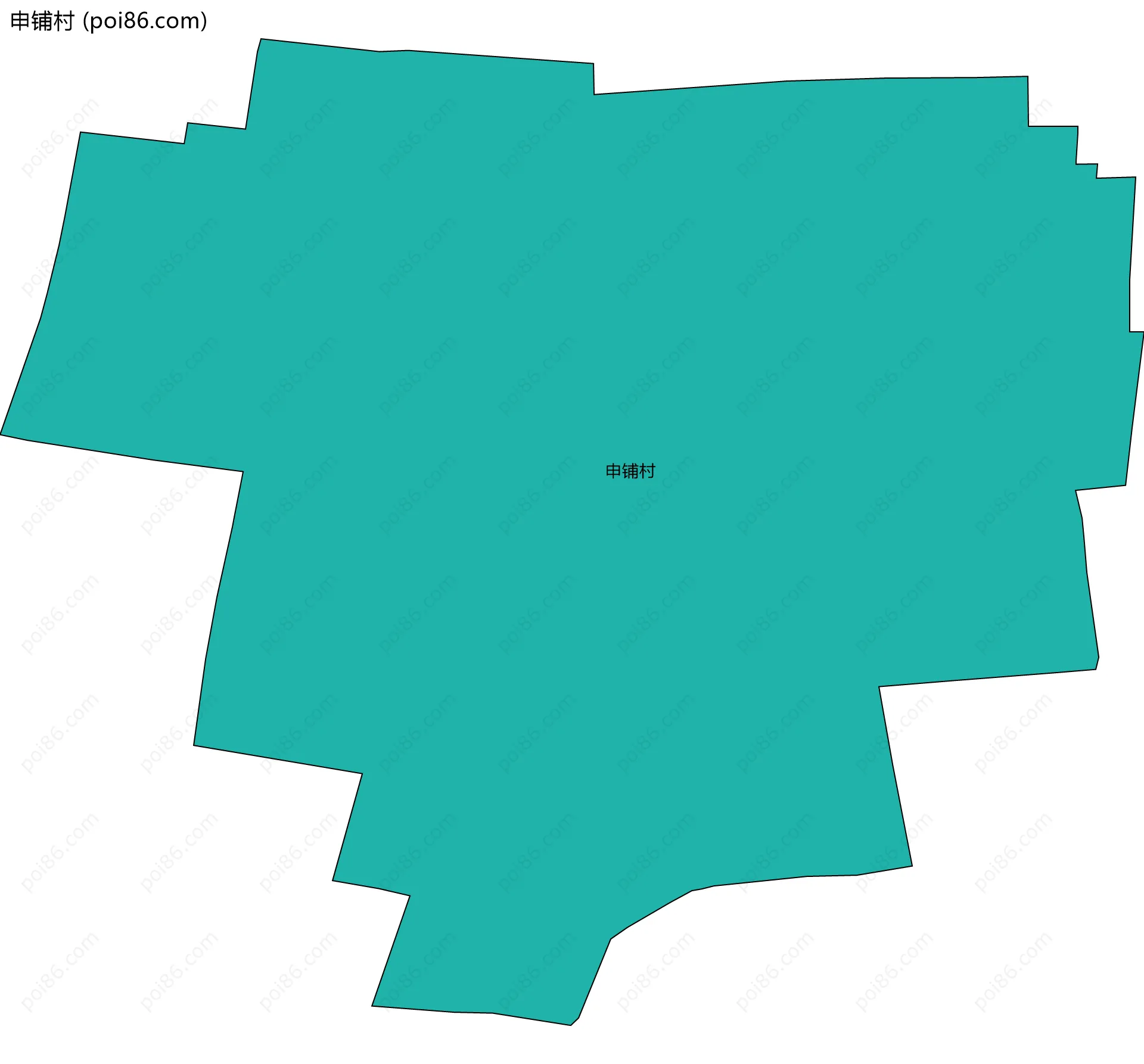 申铺村边界地图