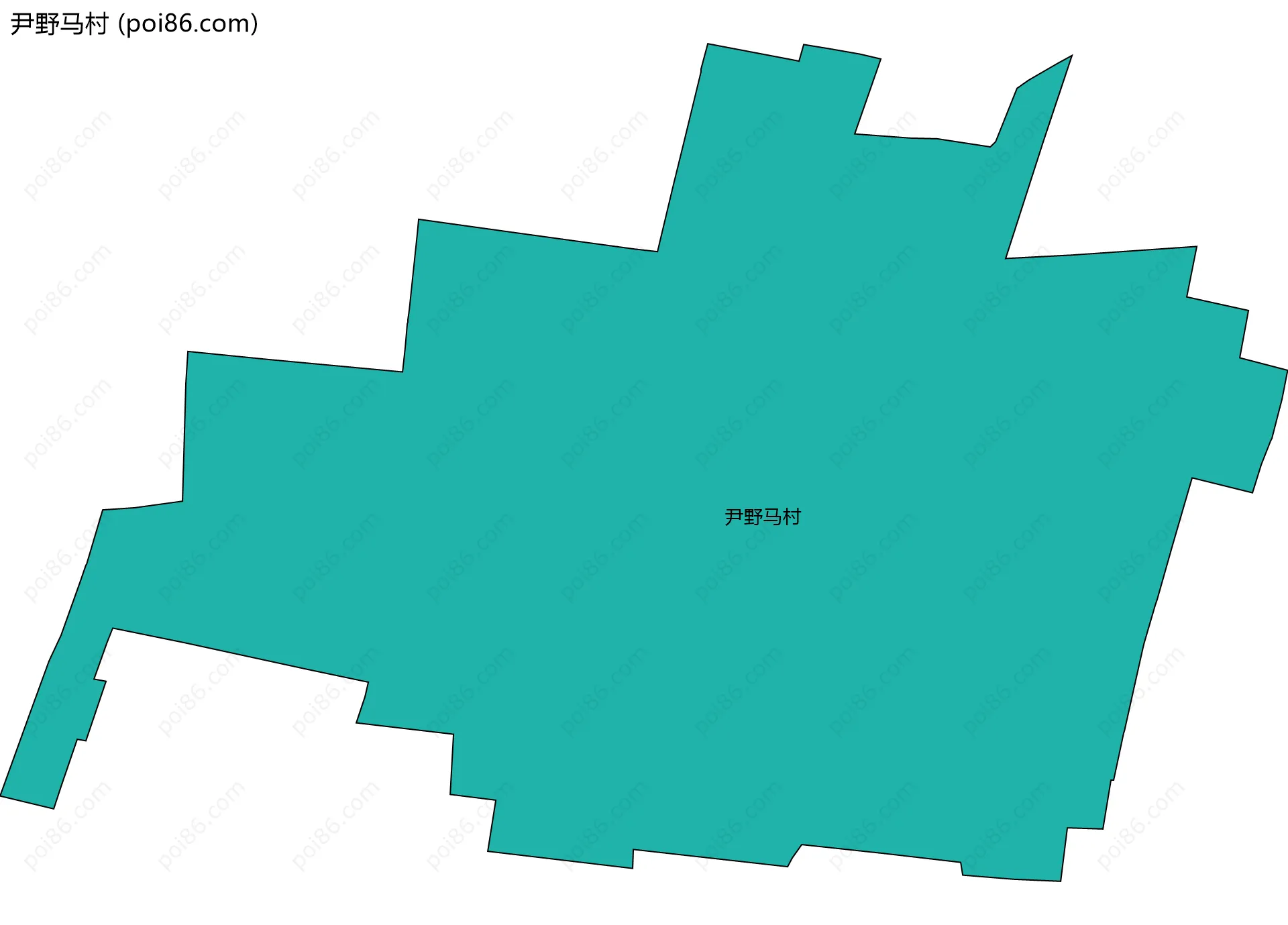 尹野马村边界地图
