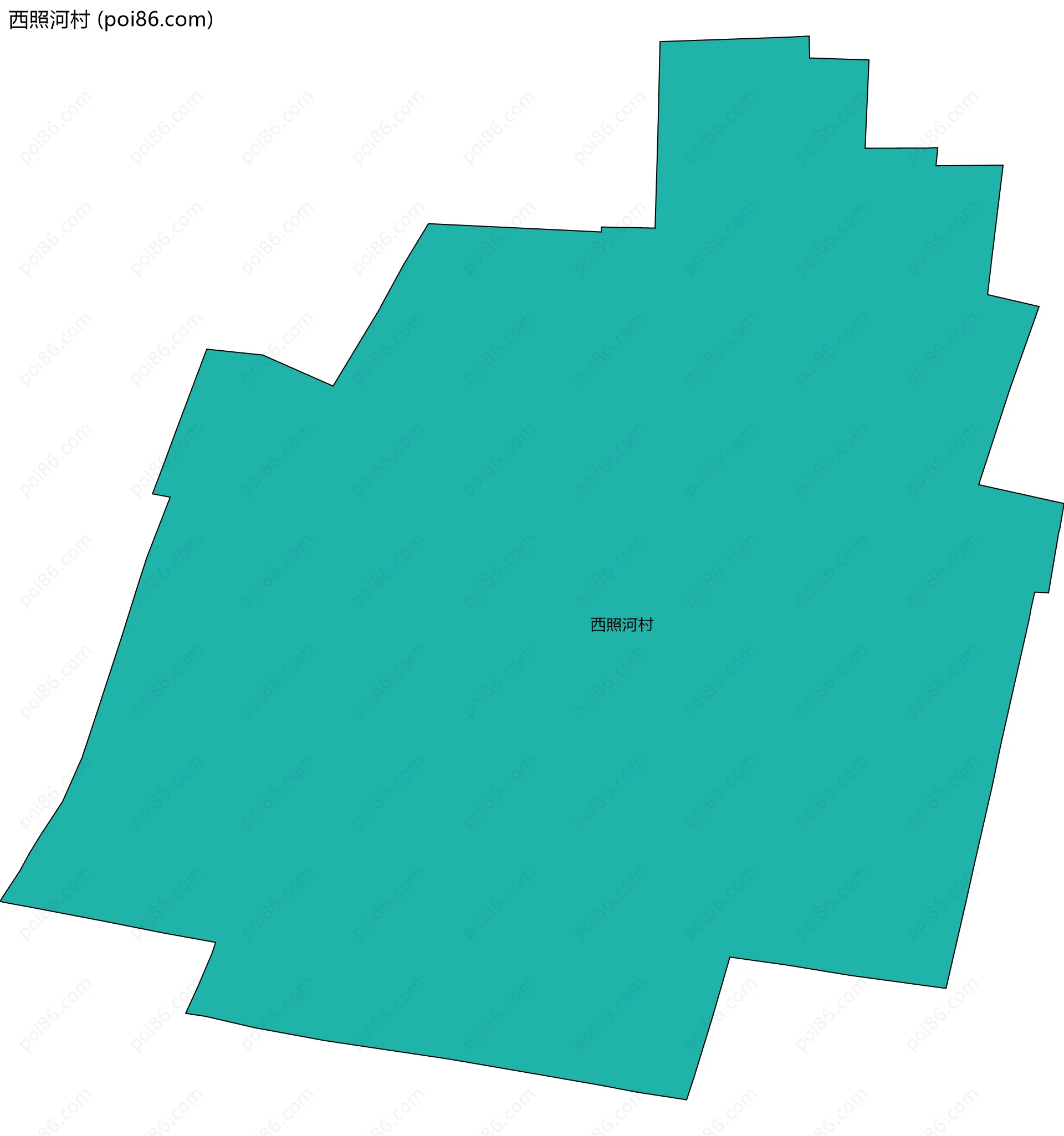 西照河村边界地图