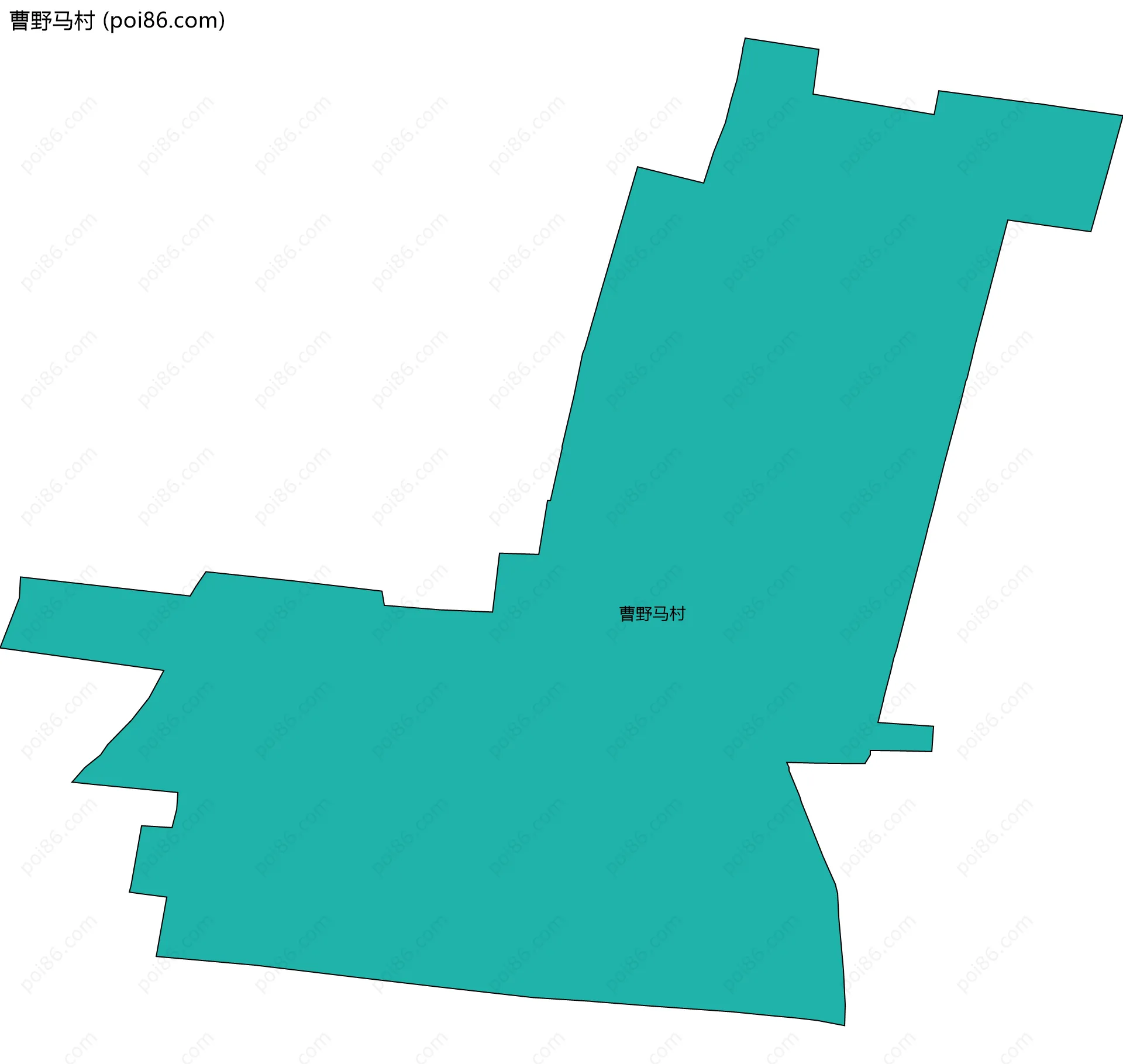 曹野马村边界地图