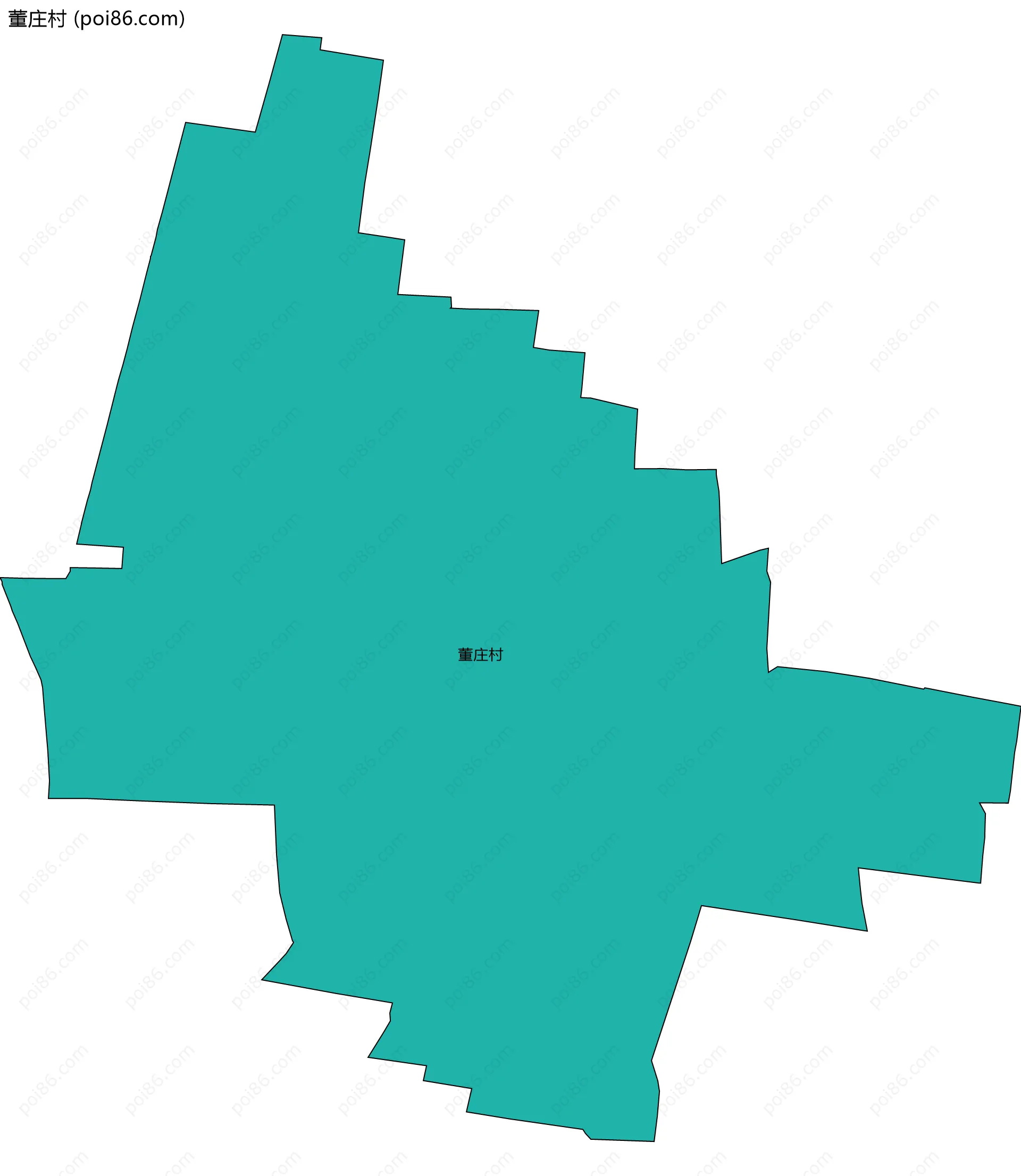 董庄村边界地图