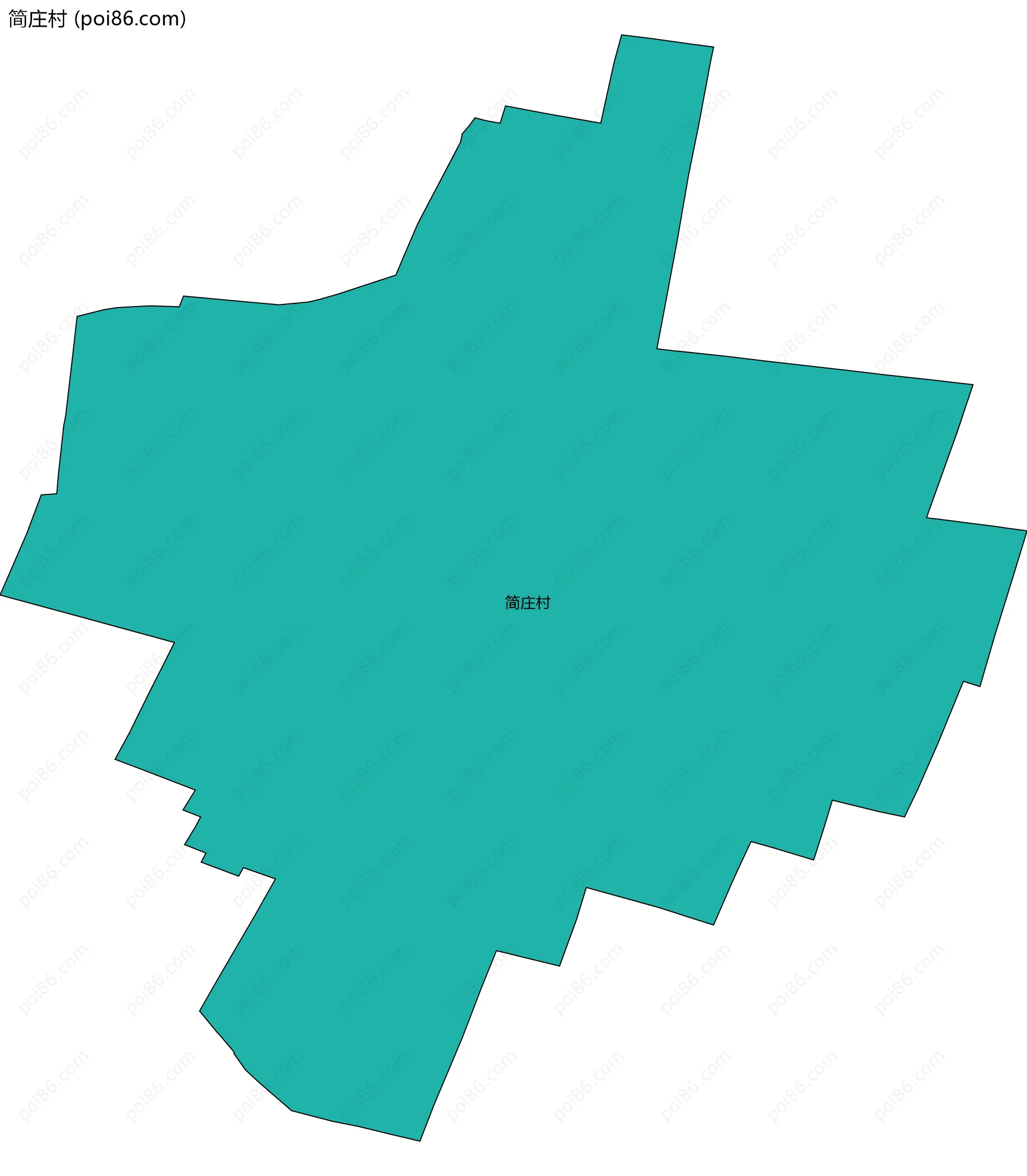 简庄村边界地图