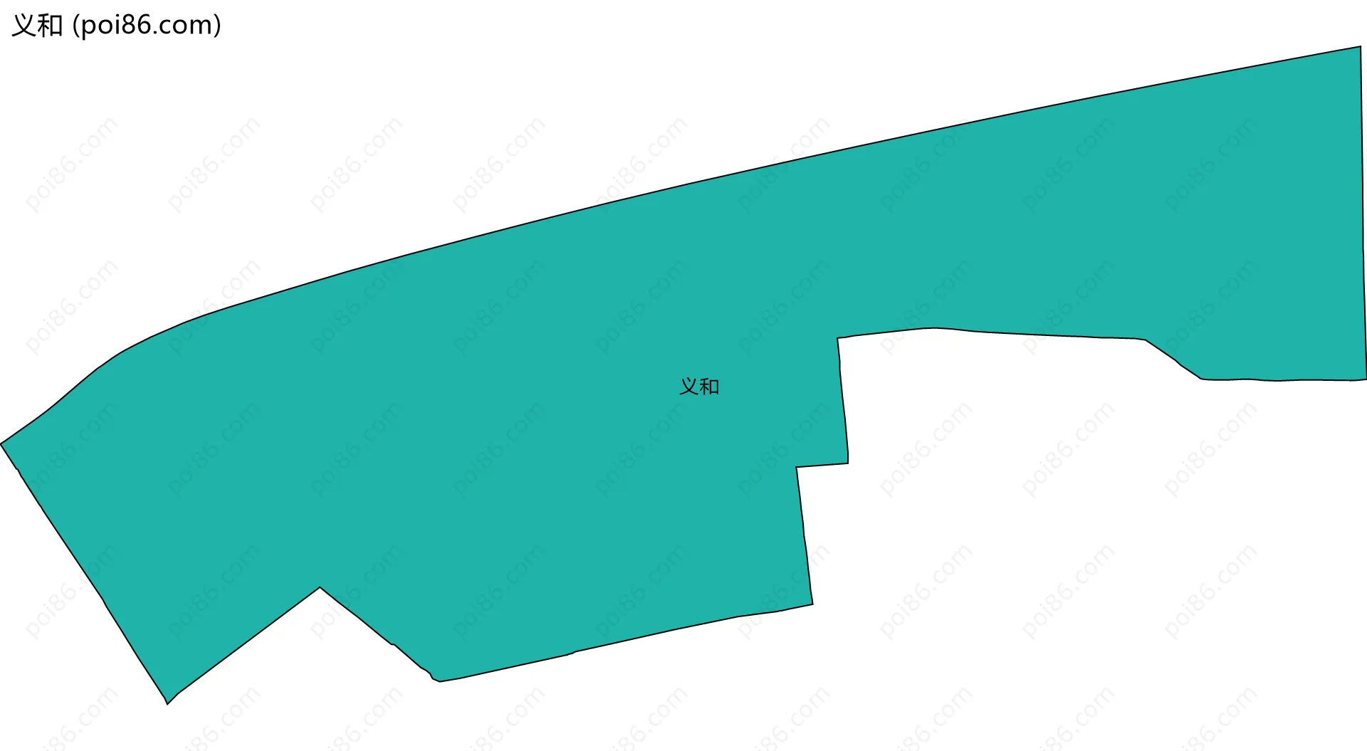 义和边界地图