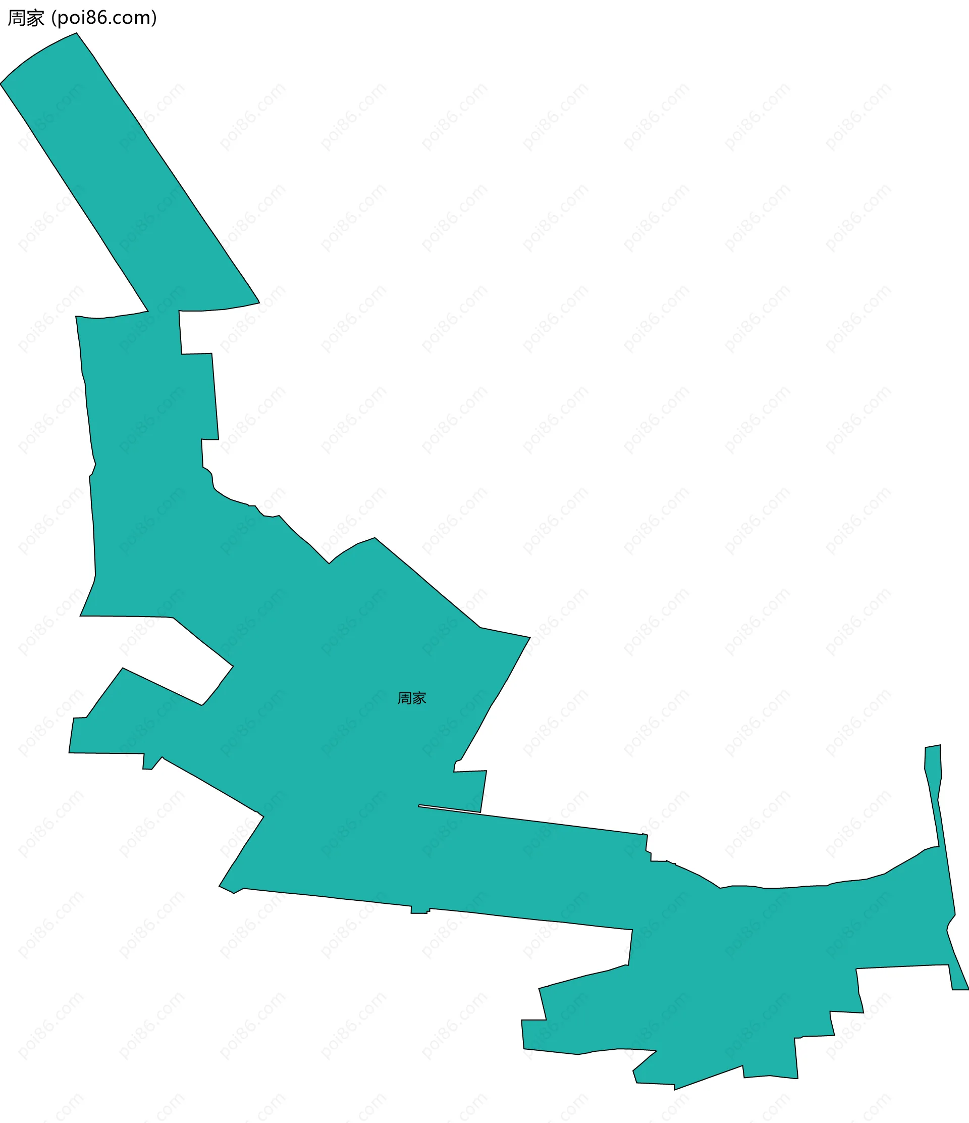 周家边界地图