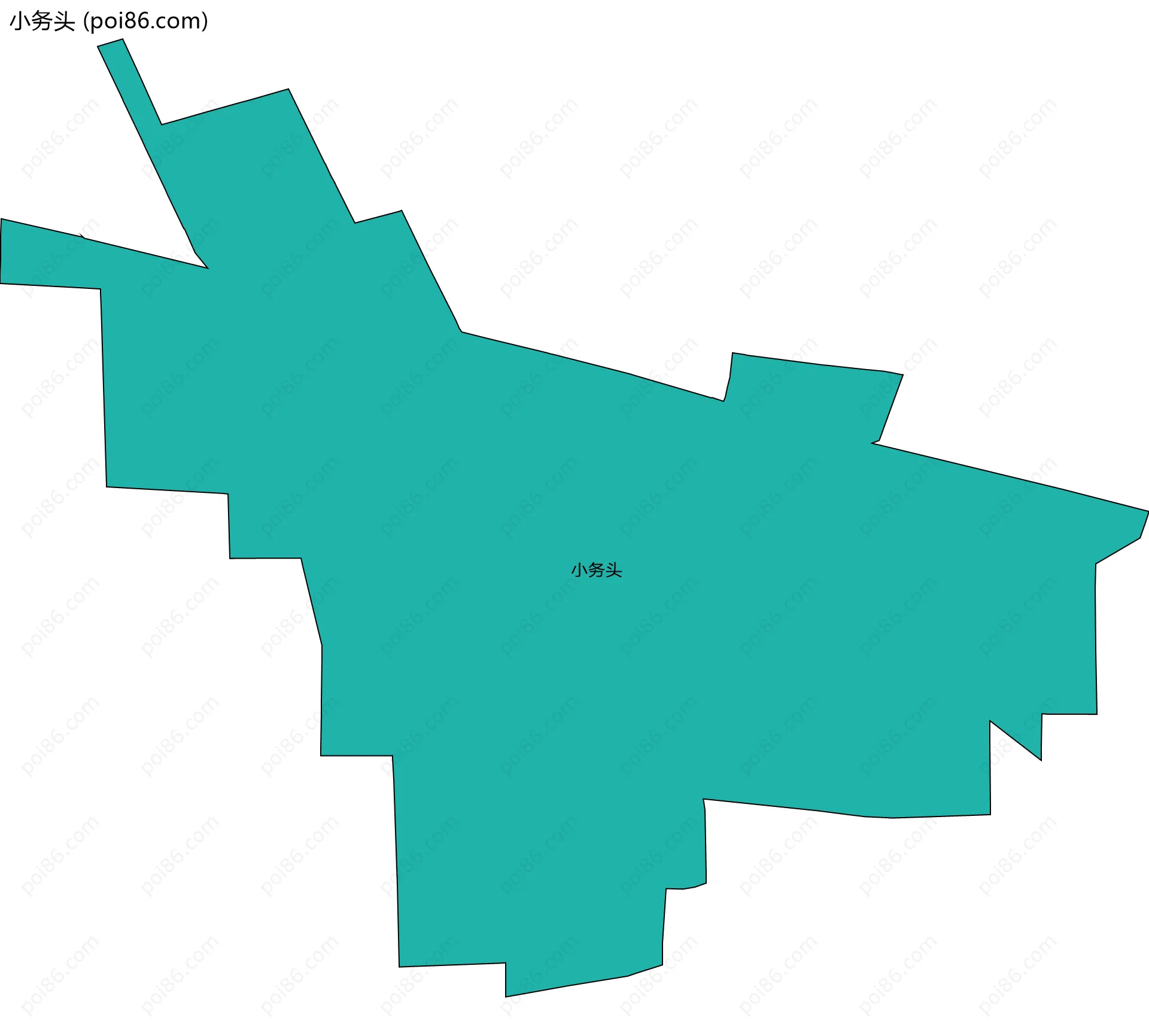 小务头边界地图