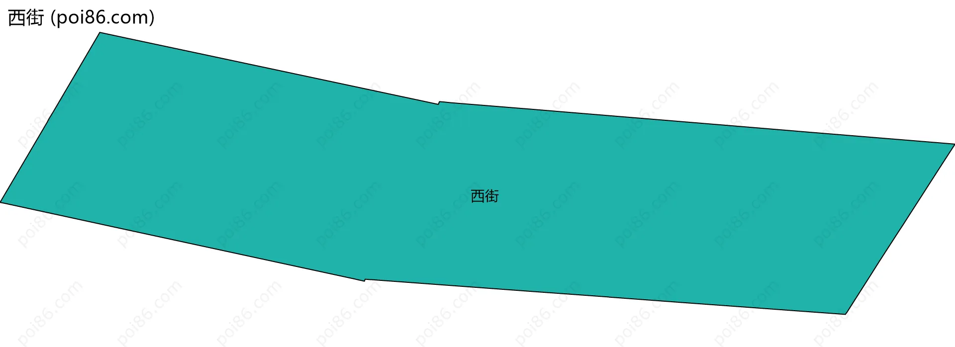 西街边界地图
