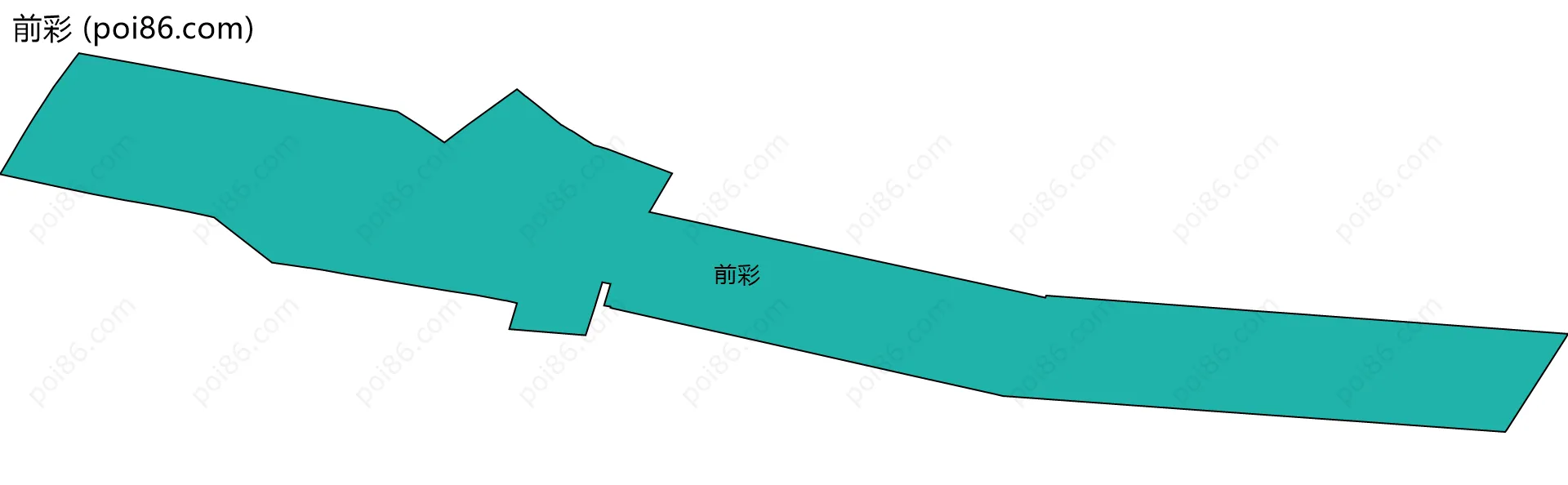 前彩边界地图