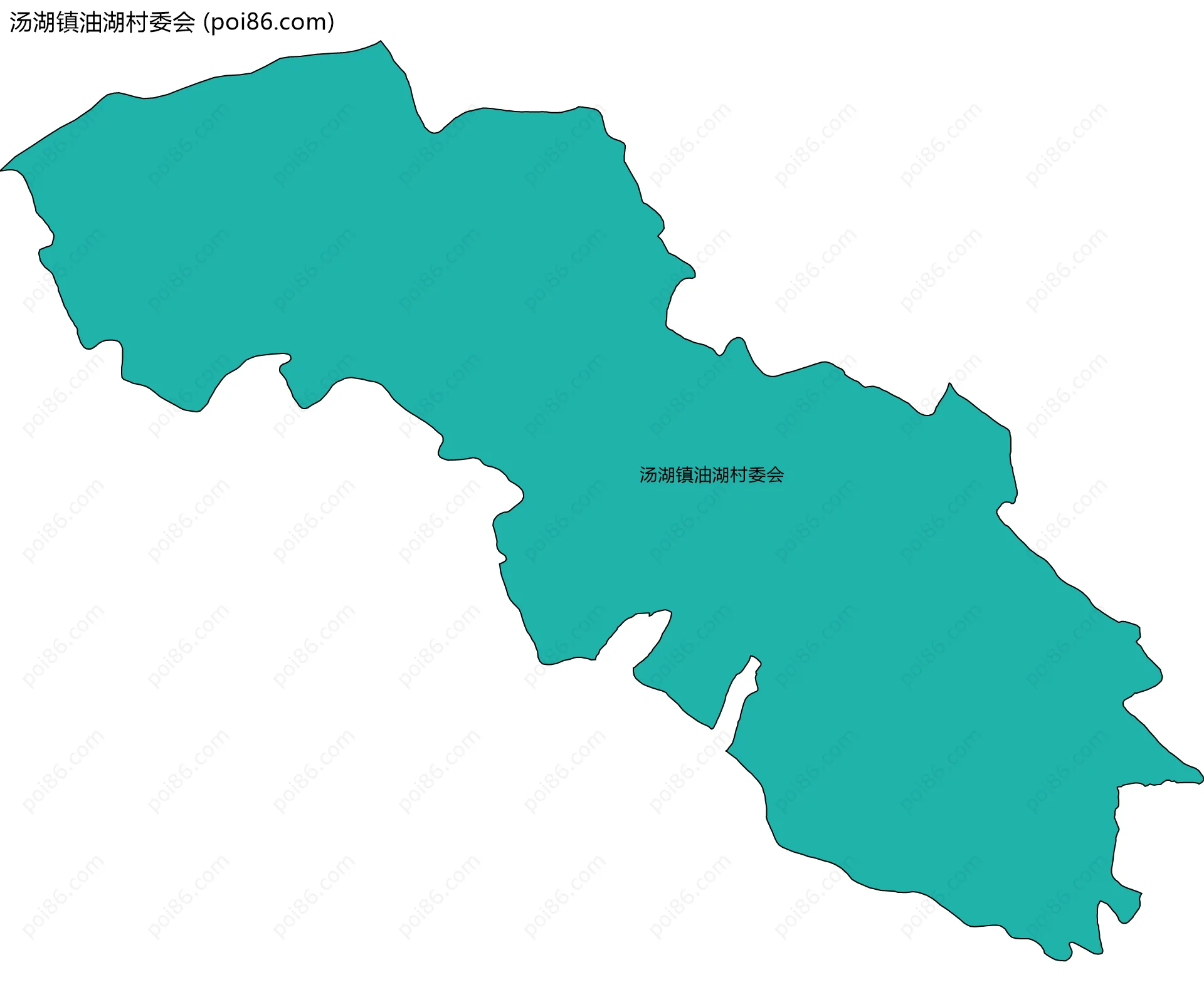 汤湖镇油湖村委会边界地图