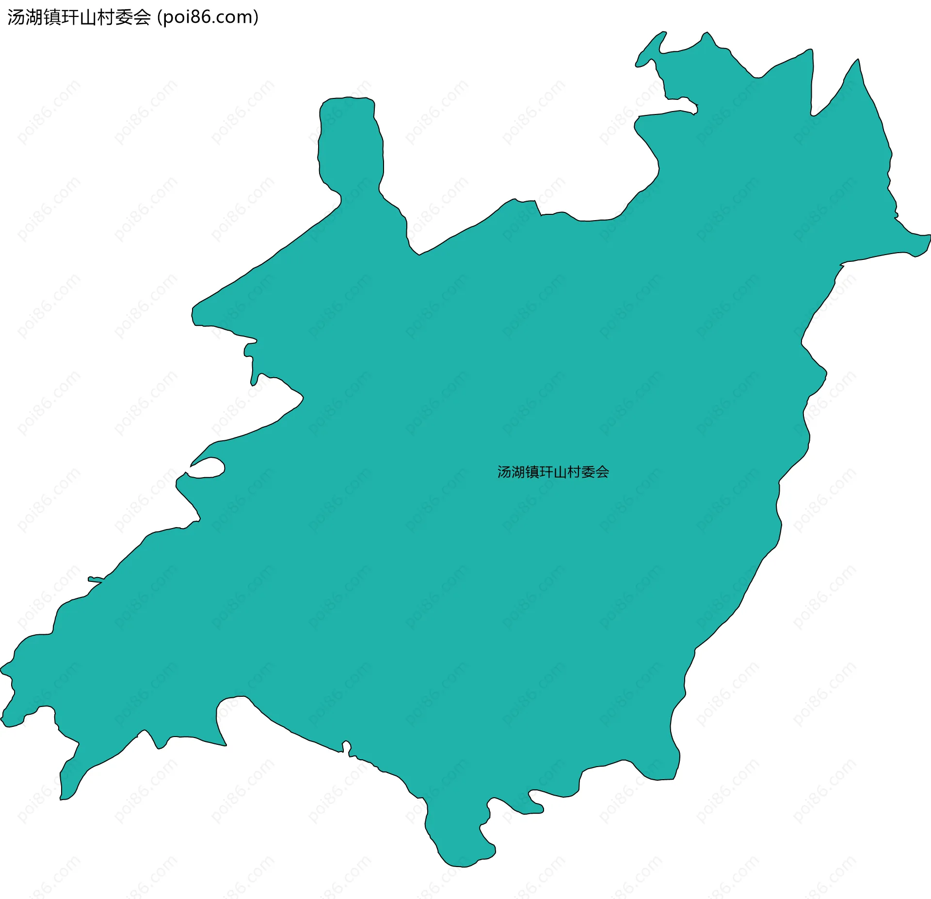 汤湖镇玕山村委会边界地图