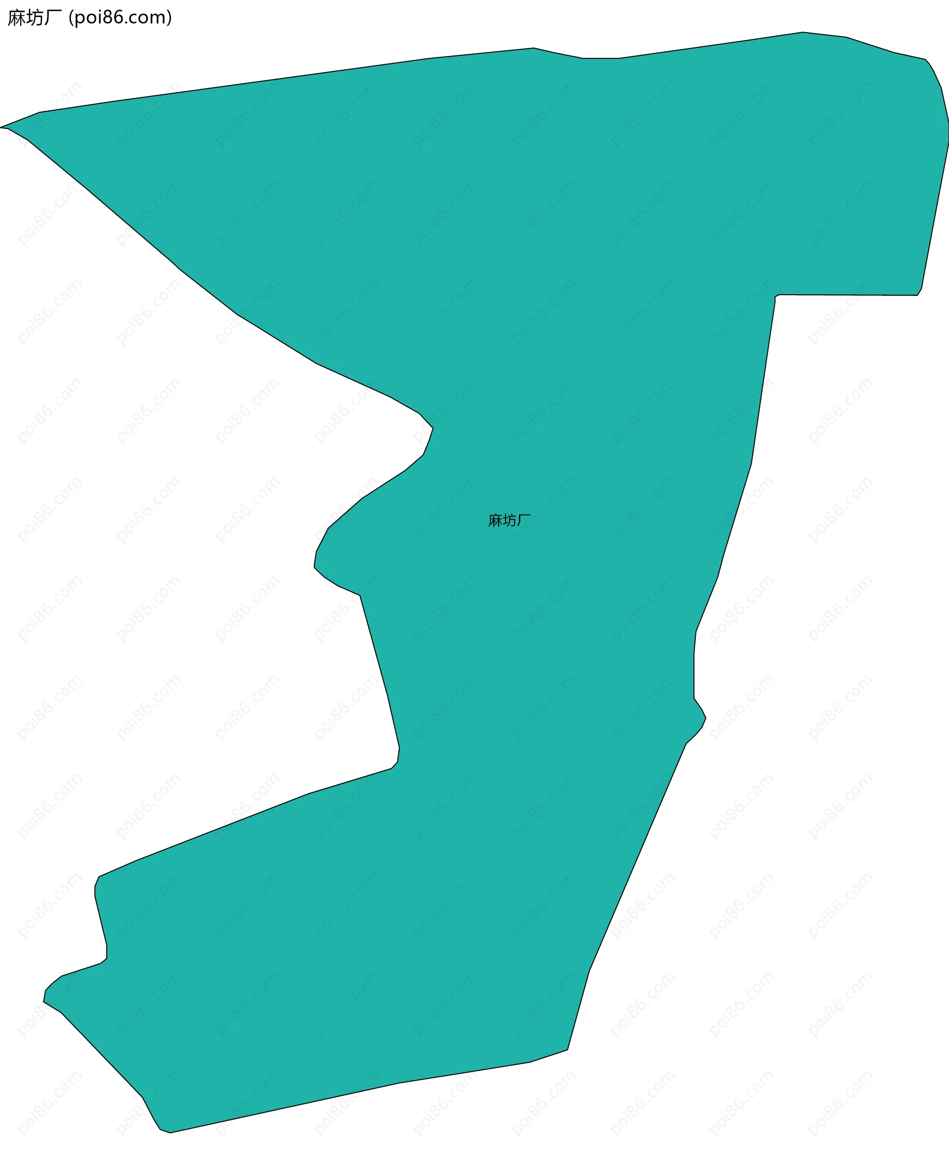 麻坊厂边界地图