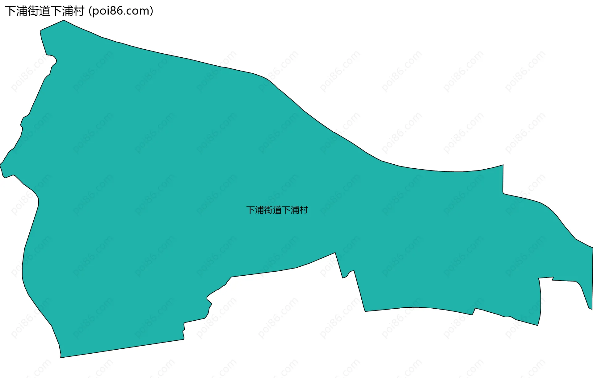 下浦街道下浦村边界地图