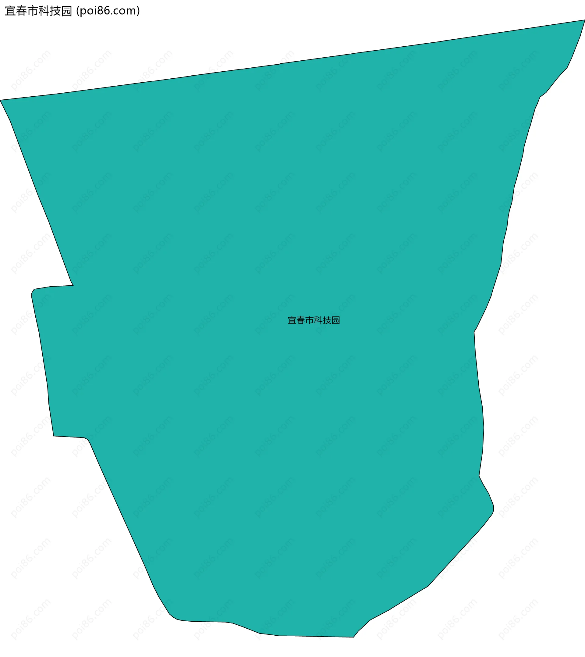 宜春市科技园边界地图