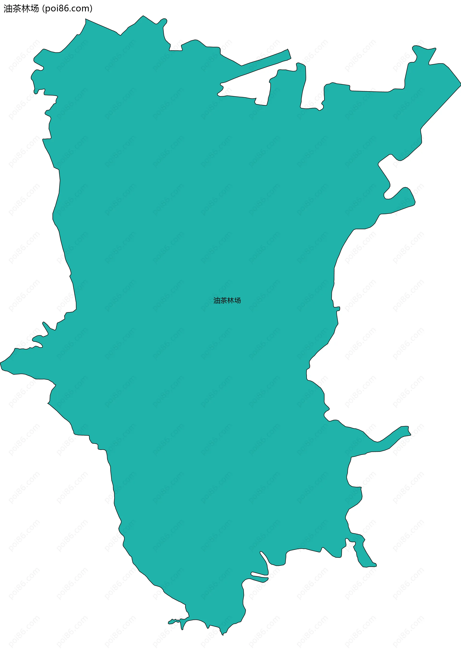 油茶林场边界地图