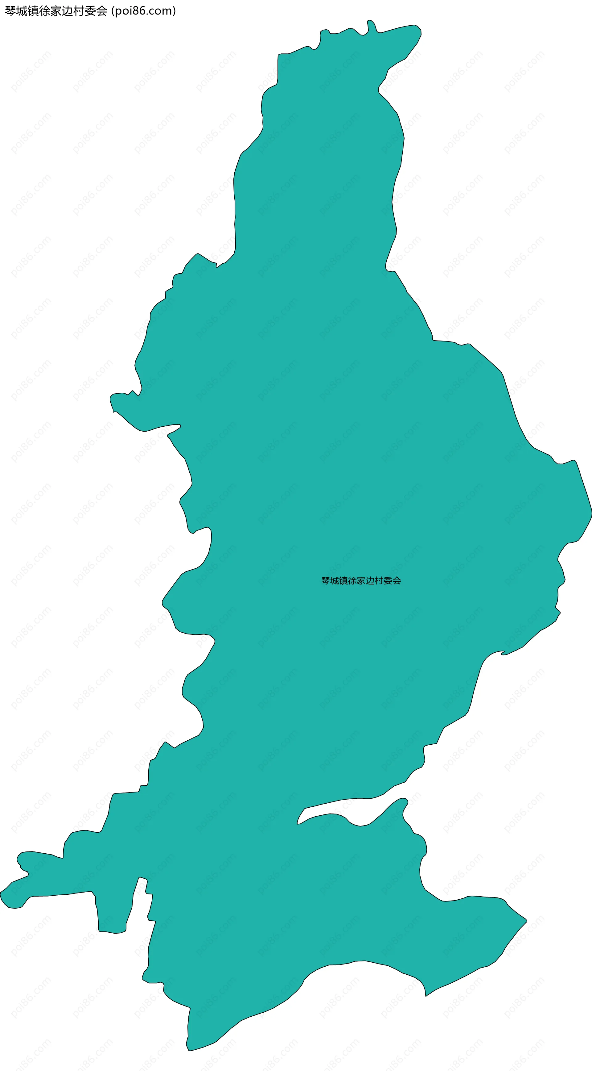 琴城镇徐家边村委会边界地图