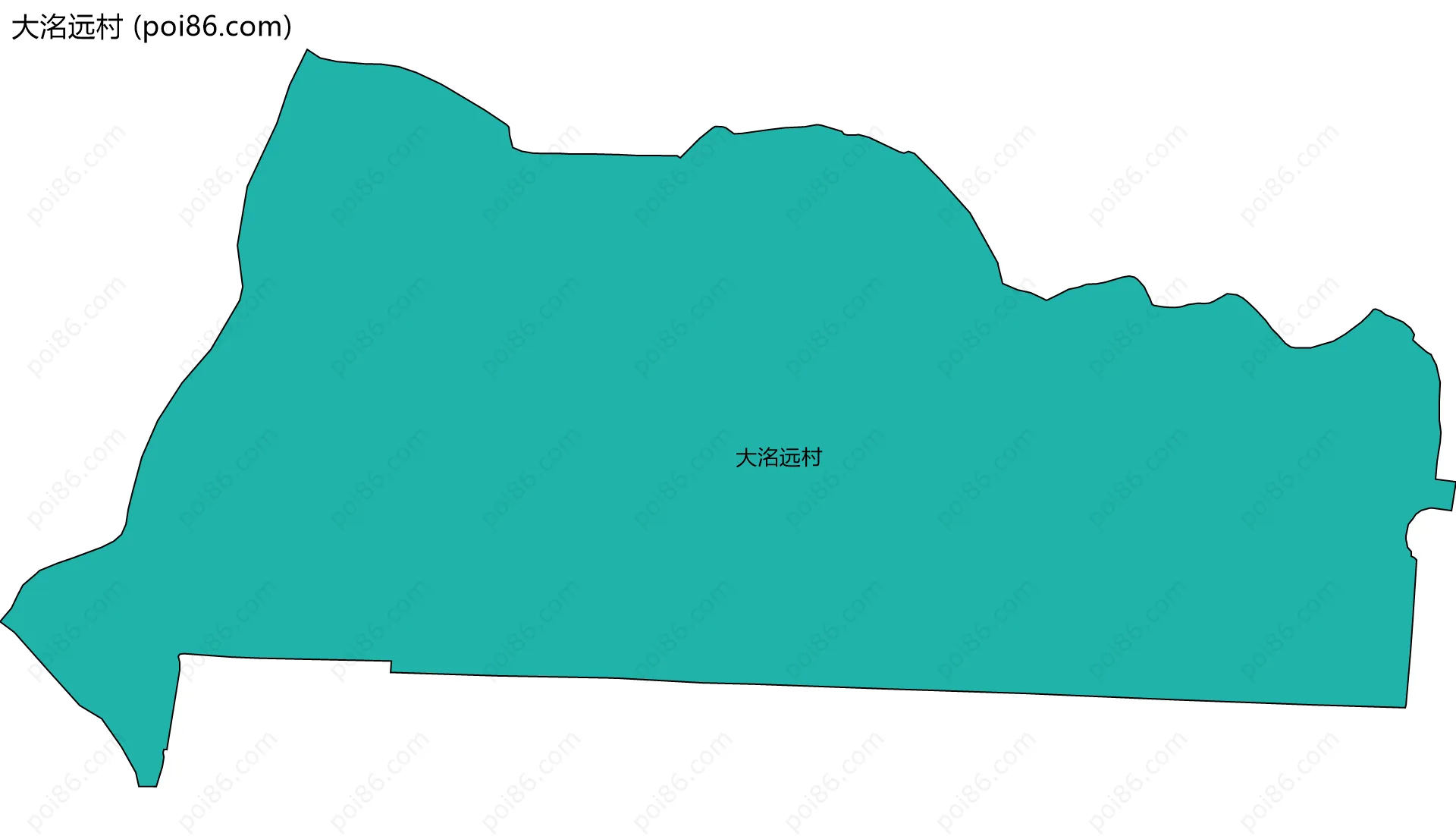 大洺远村边界地图