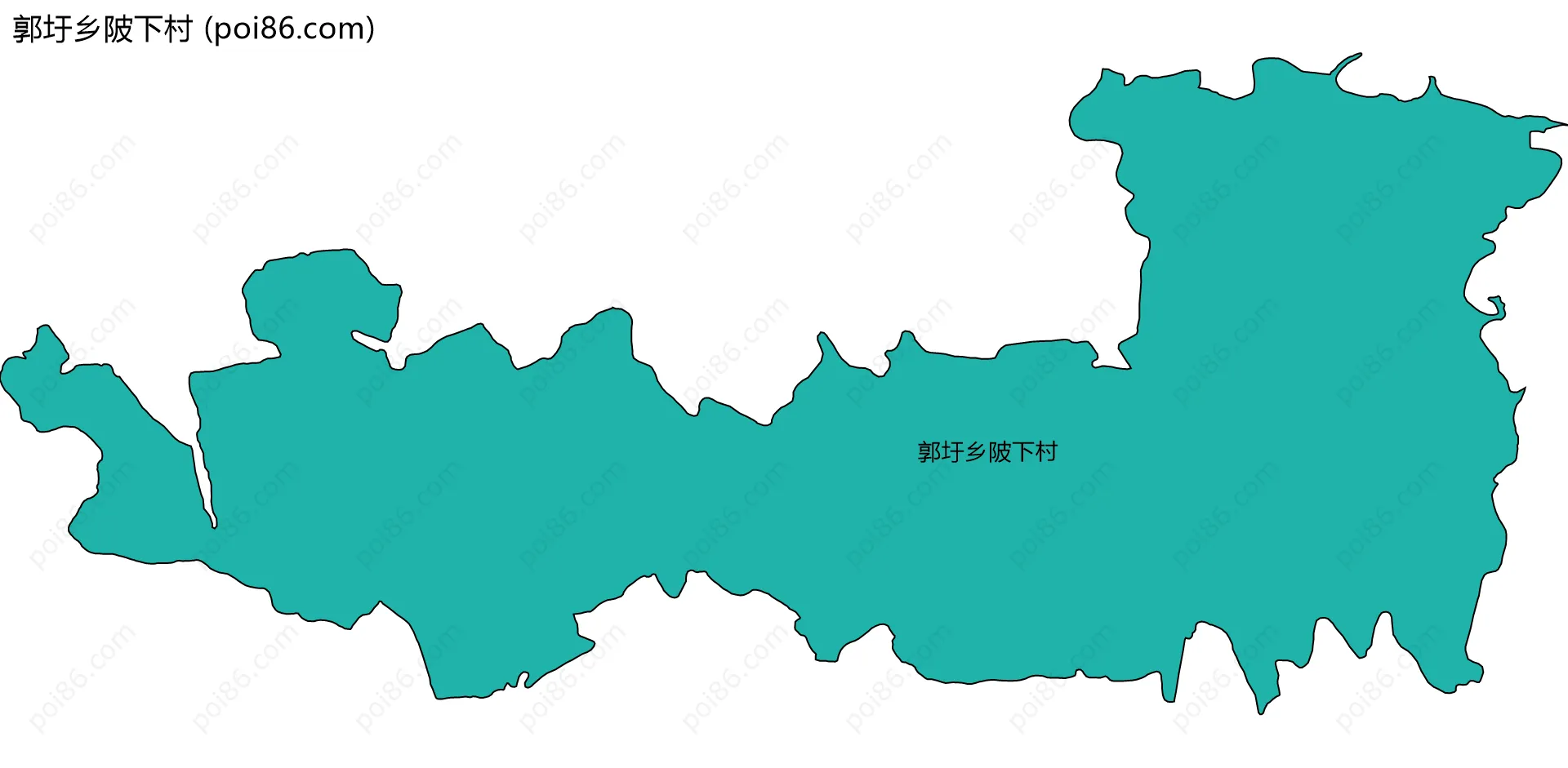 郭圩乡陂下村边界地图