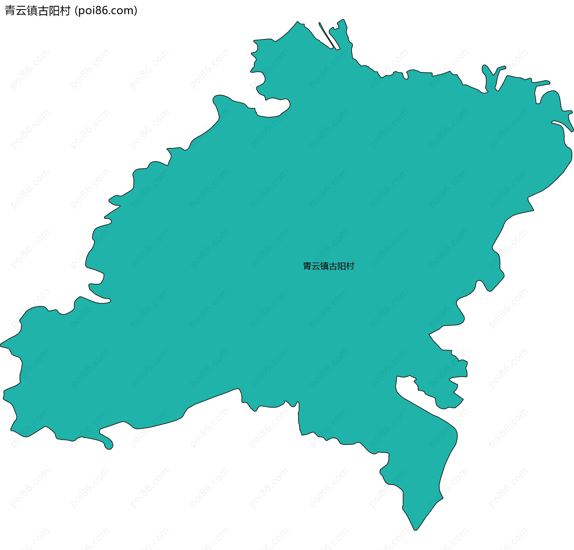 青云镇古阳村边界地图