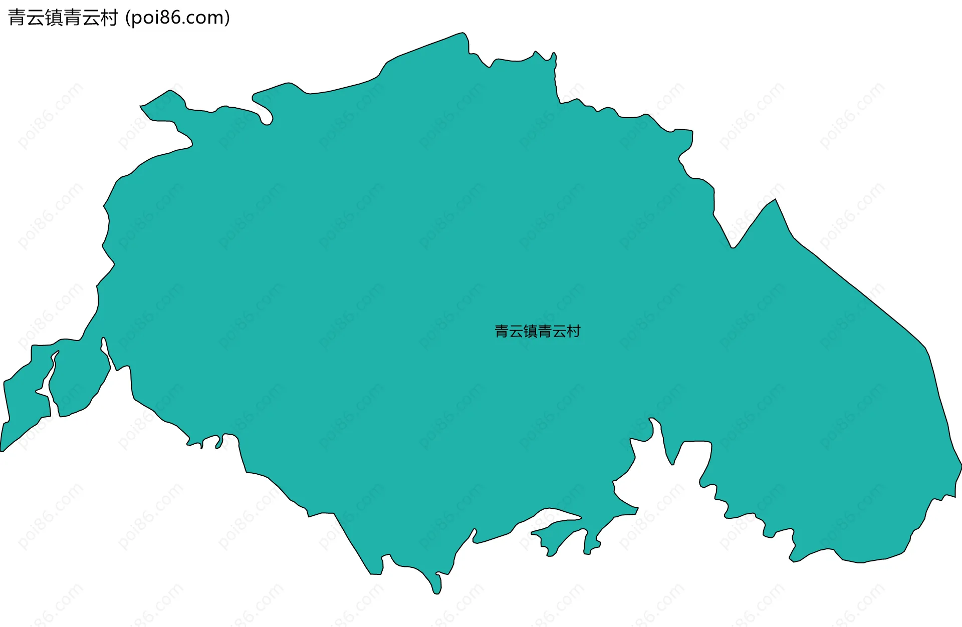 青云镇青云村边界地图