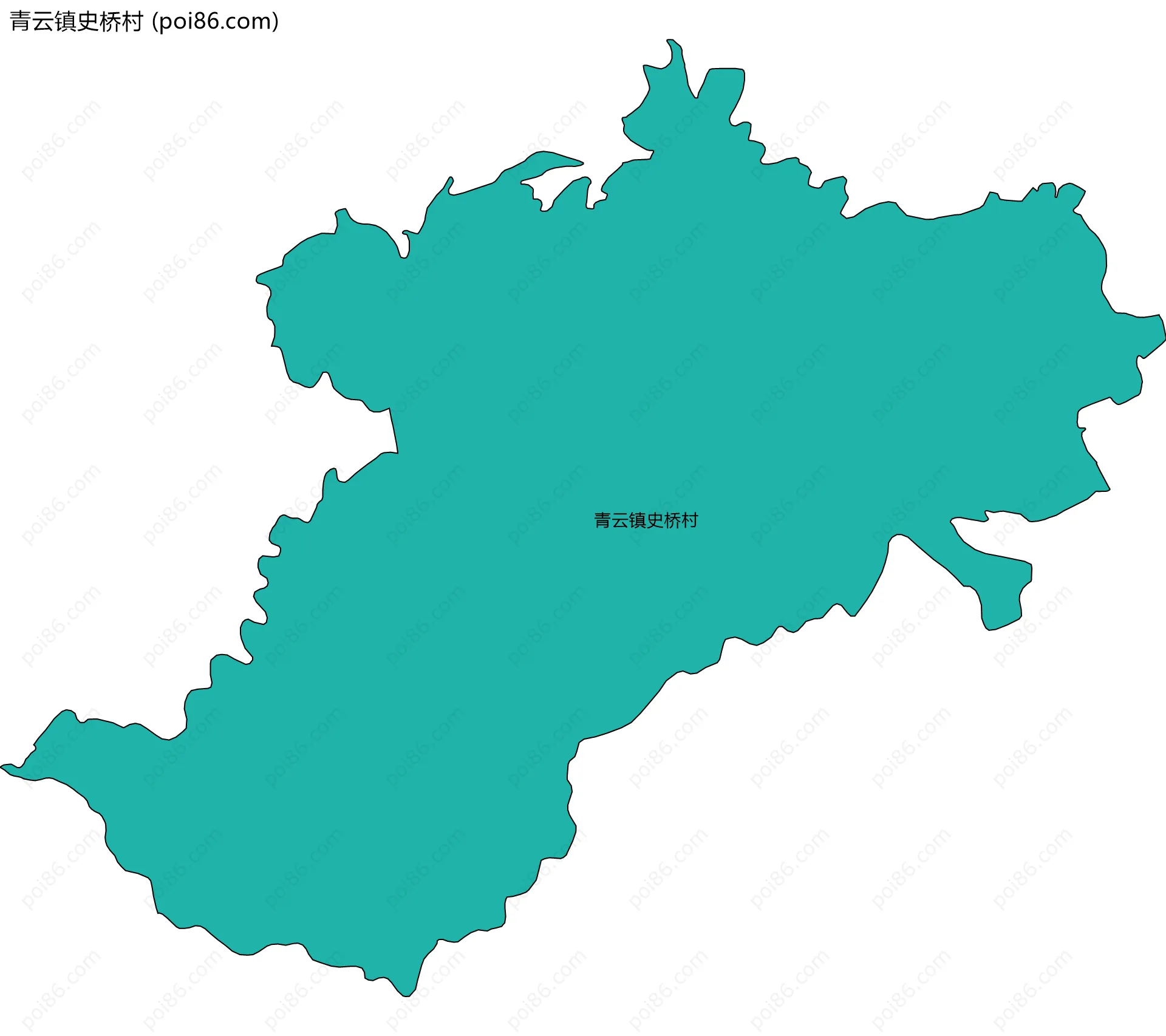青云镇史桥村边界地图
