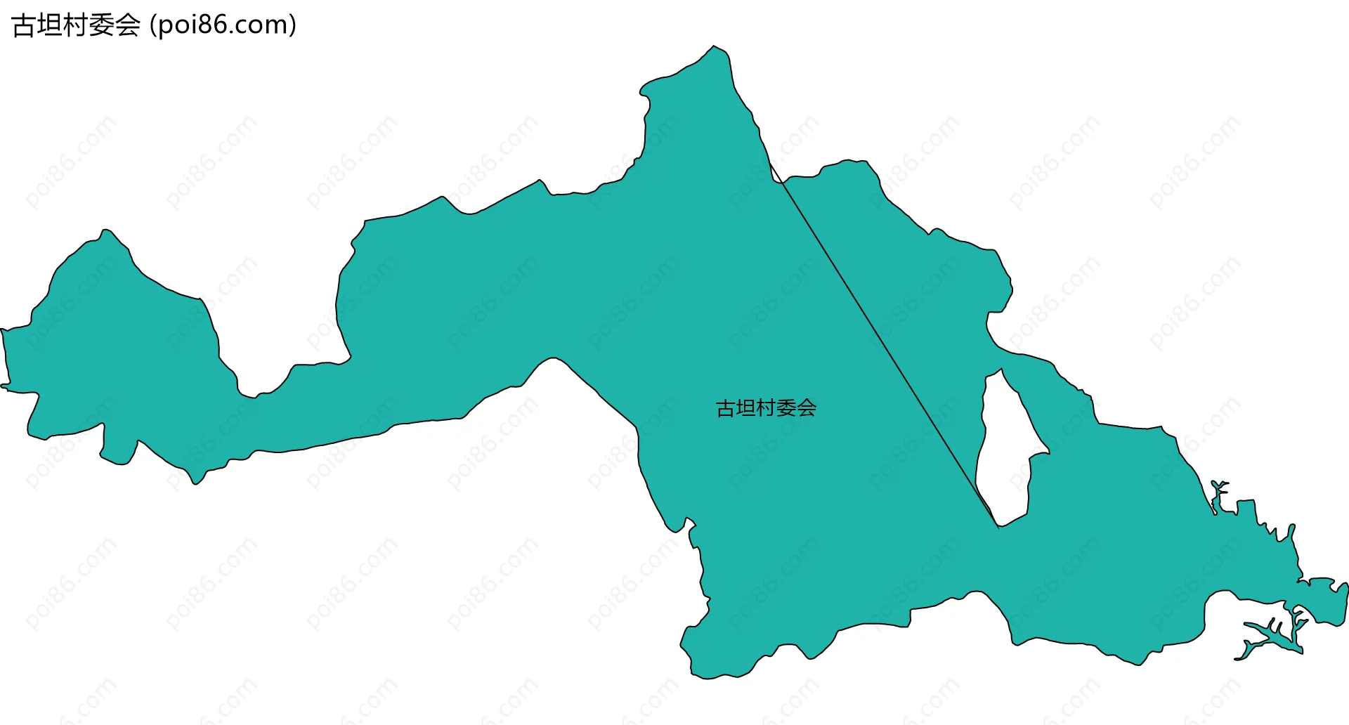 古坦村委会边界地图