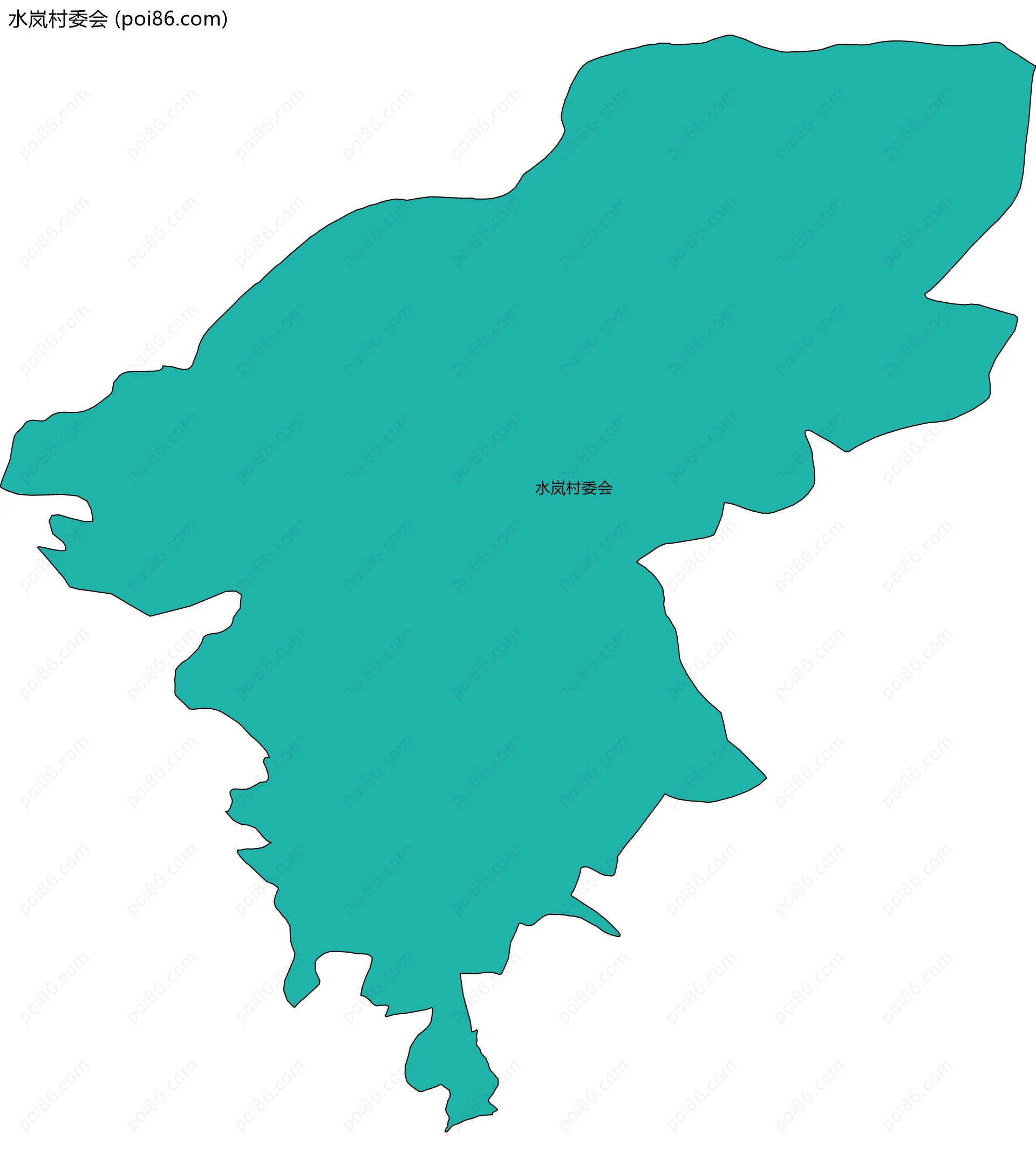 水岚村委会边界地图