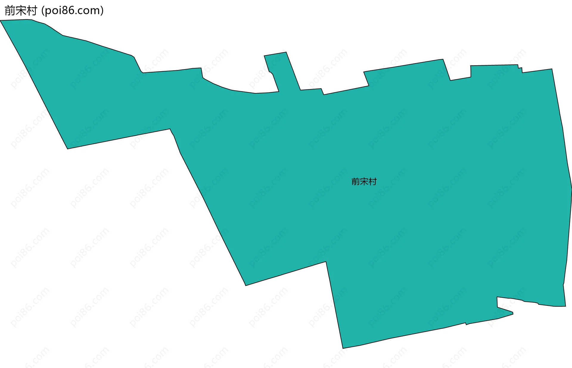 前宋村边界地图