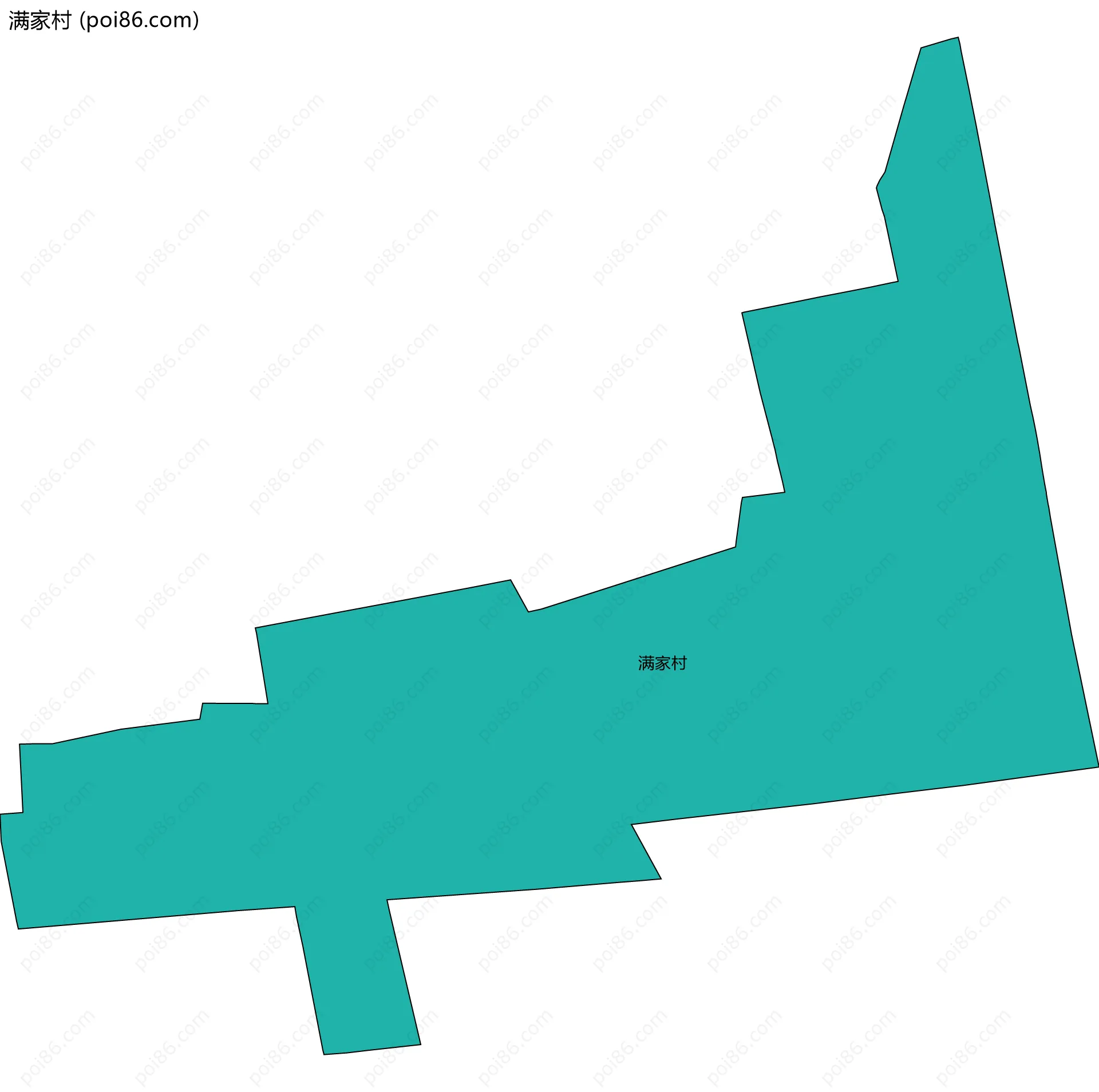 满家村边界地图