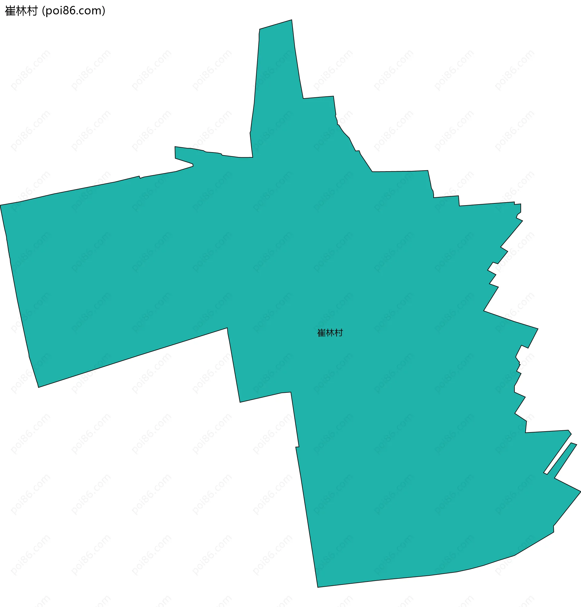 崔林村边界地图