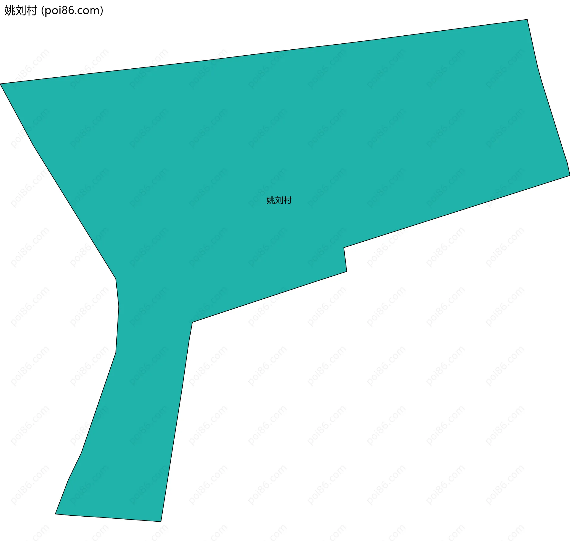 姚刘村边界地图