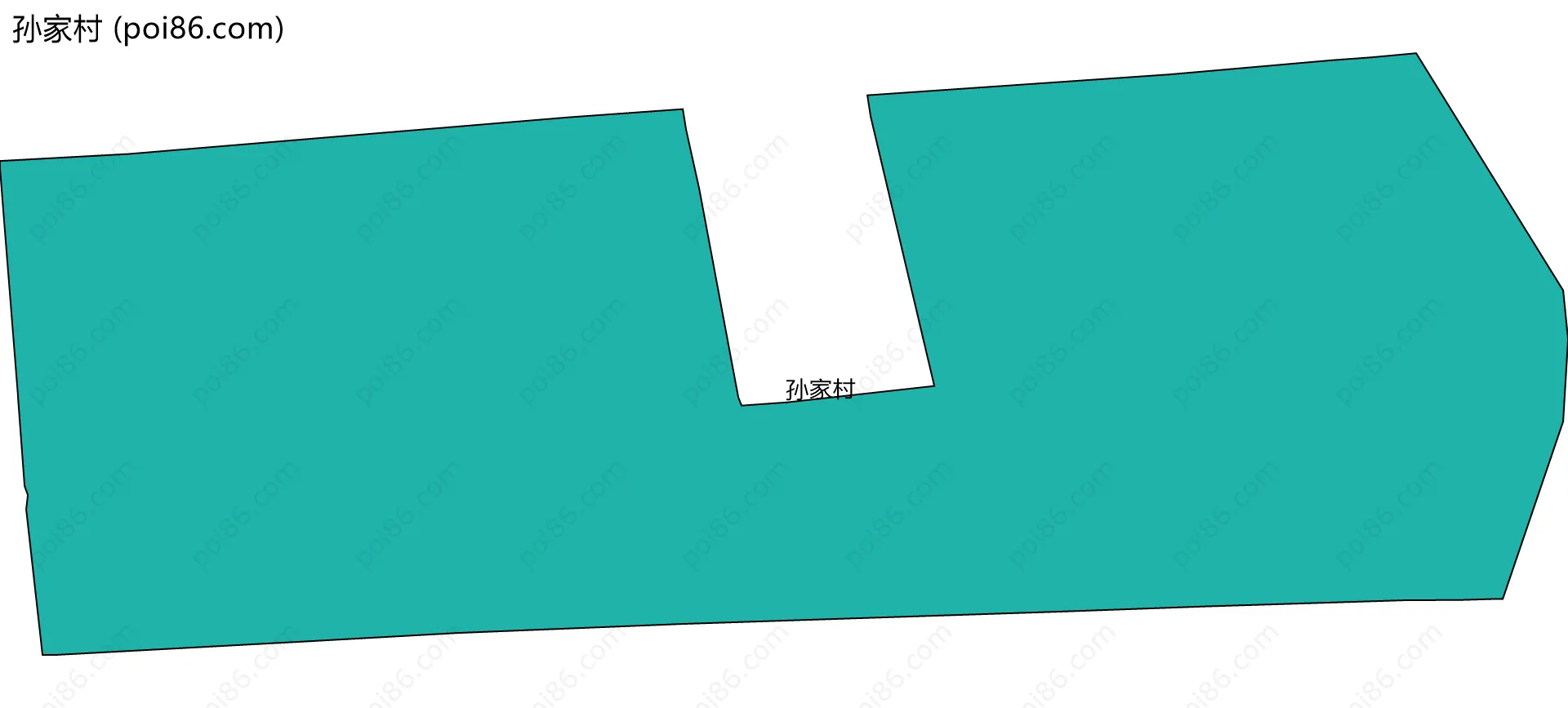 孙家村边界地图