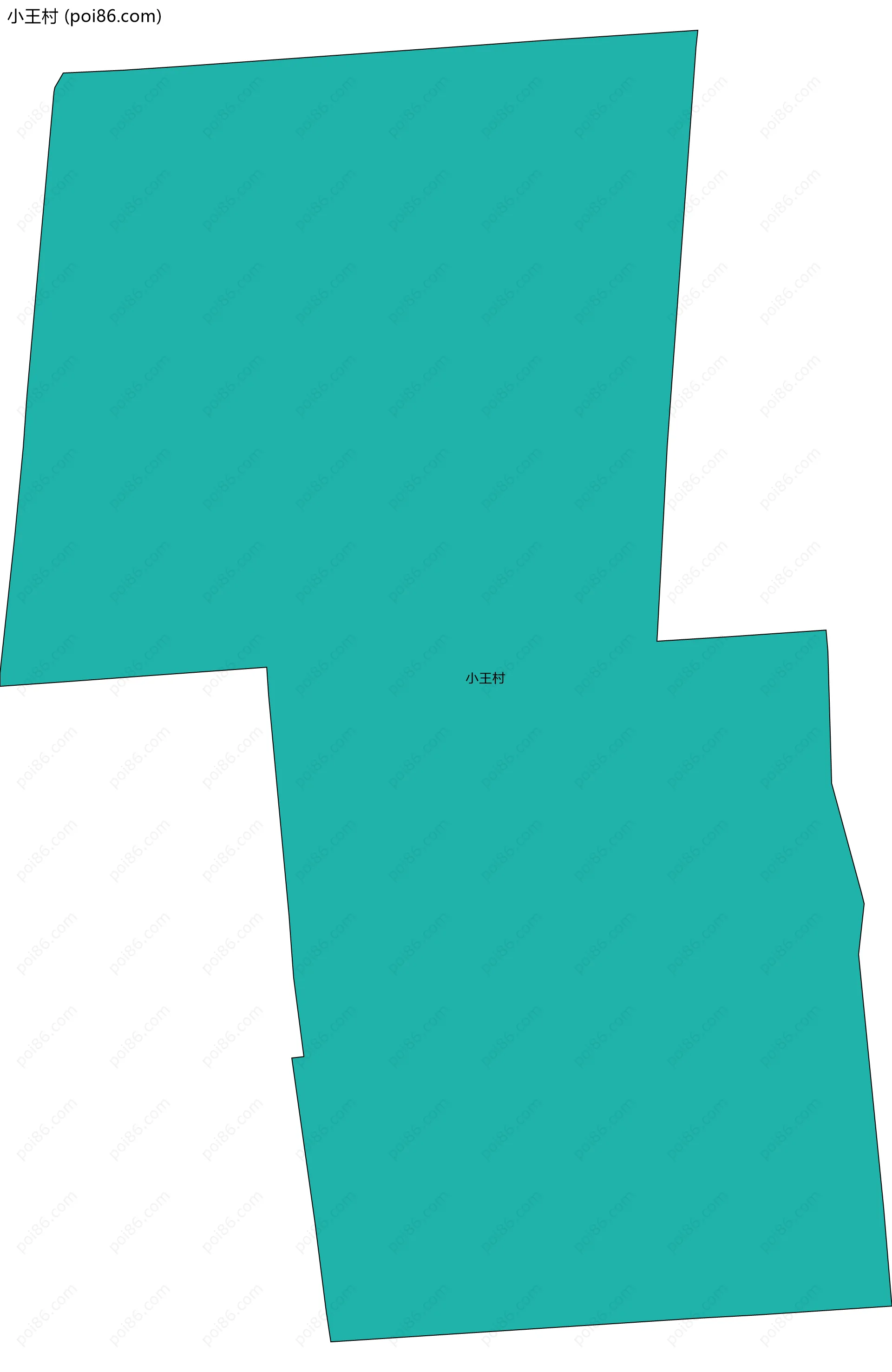 小王村边界地图