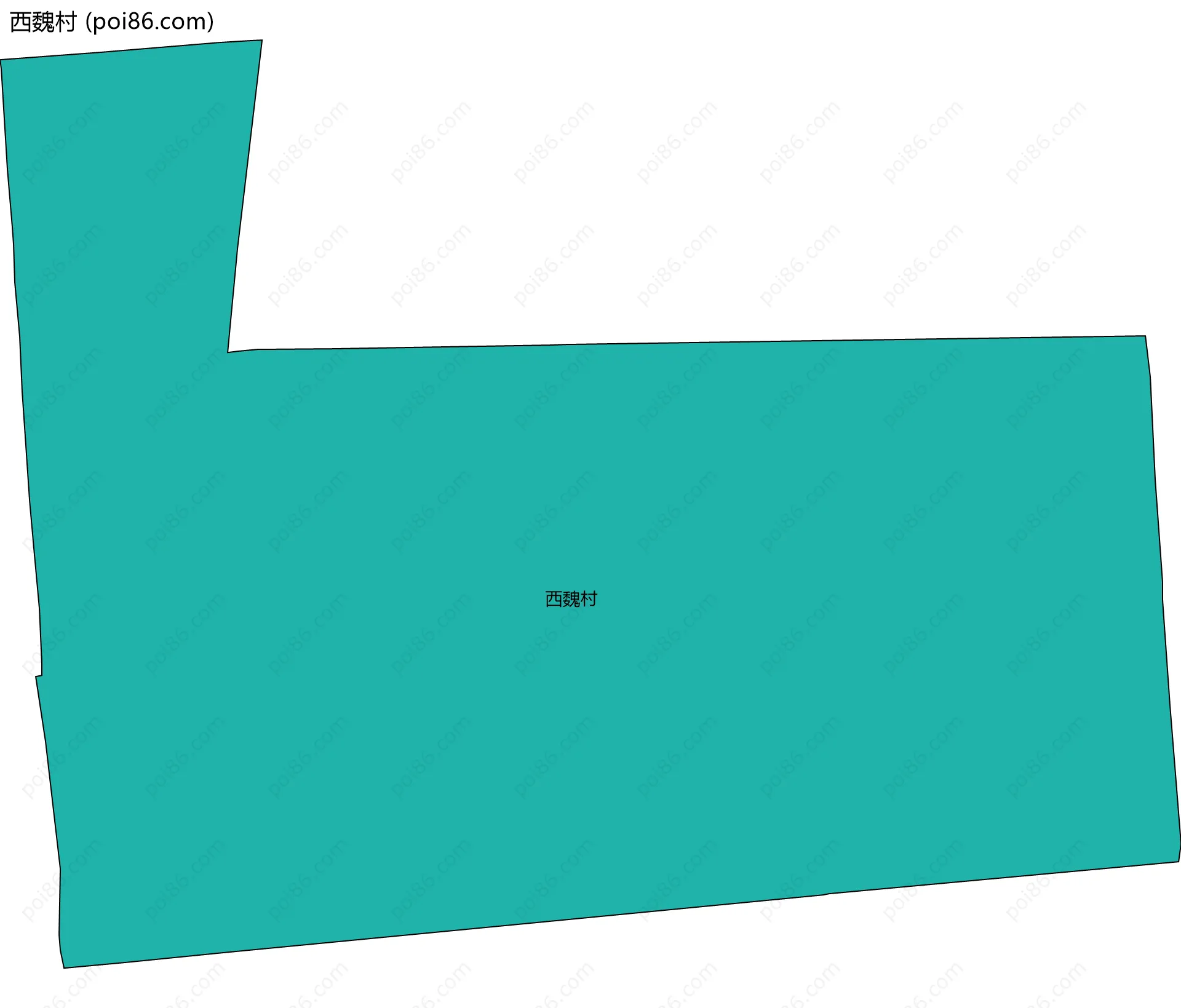 西魏村边界地图