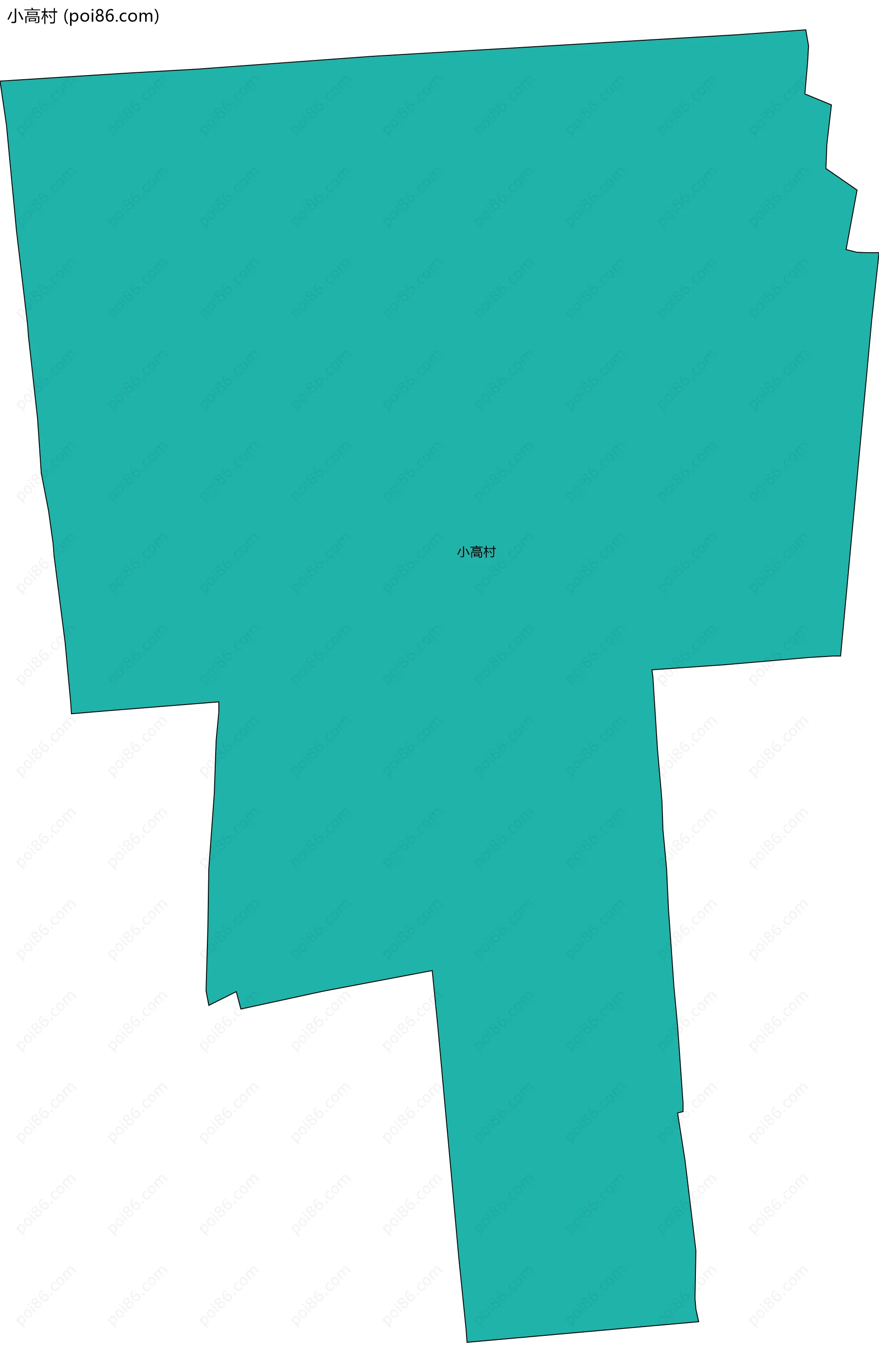 小高村边界地图