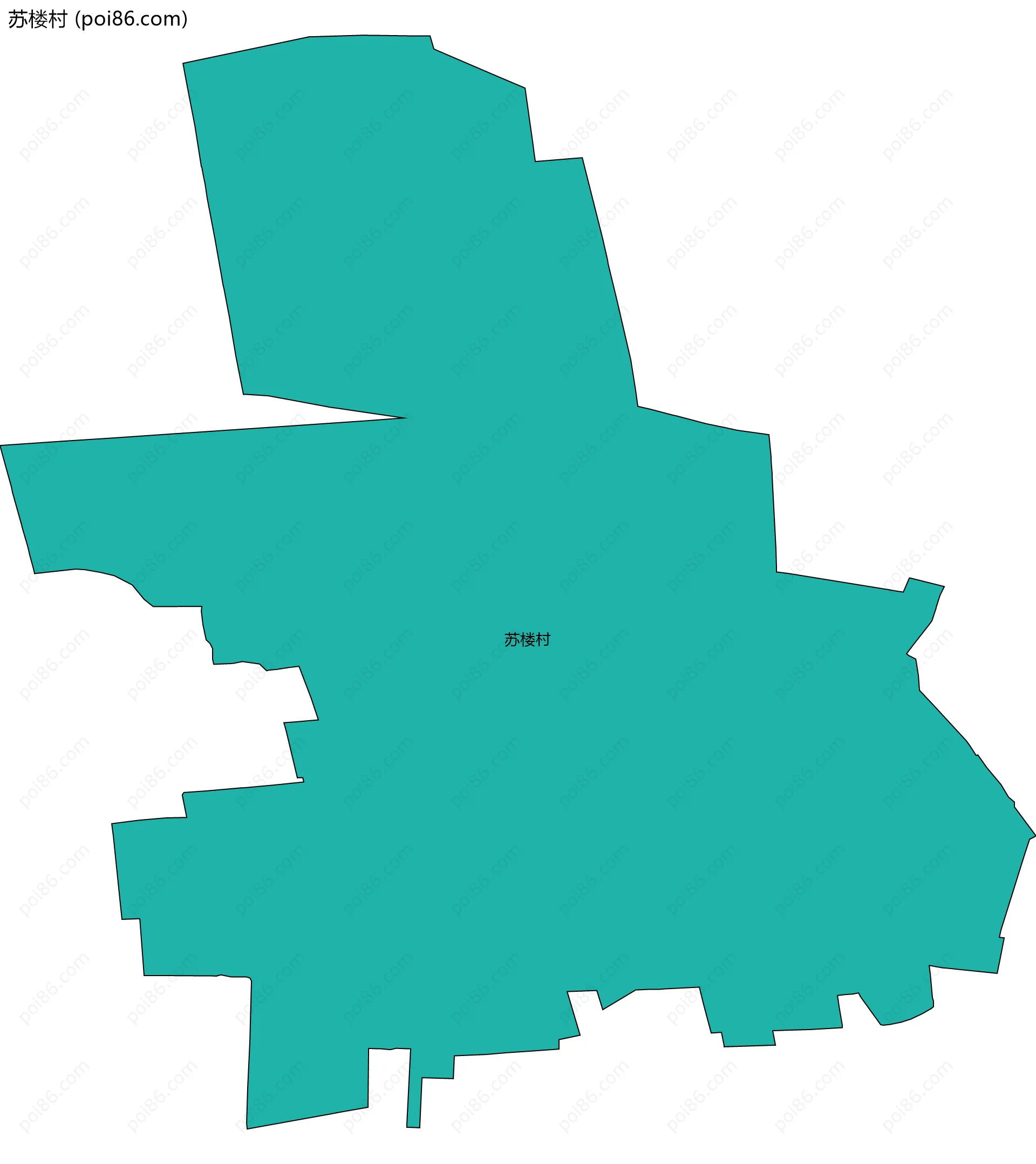 苏楼村边界地图