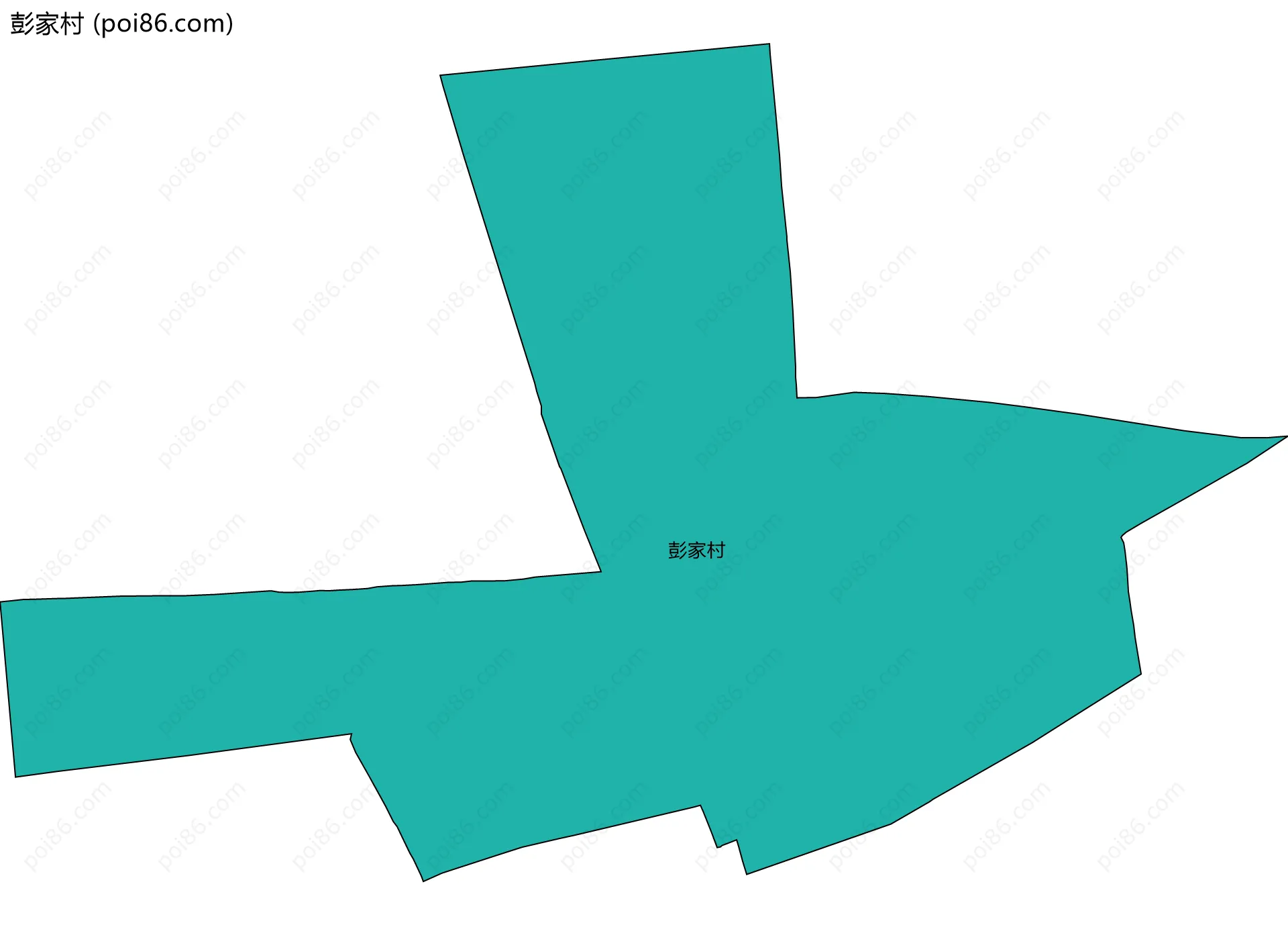 彭家村边界地图