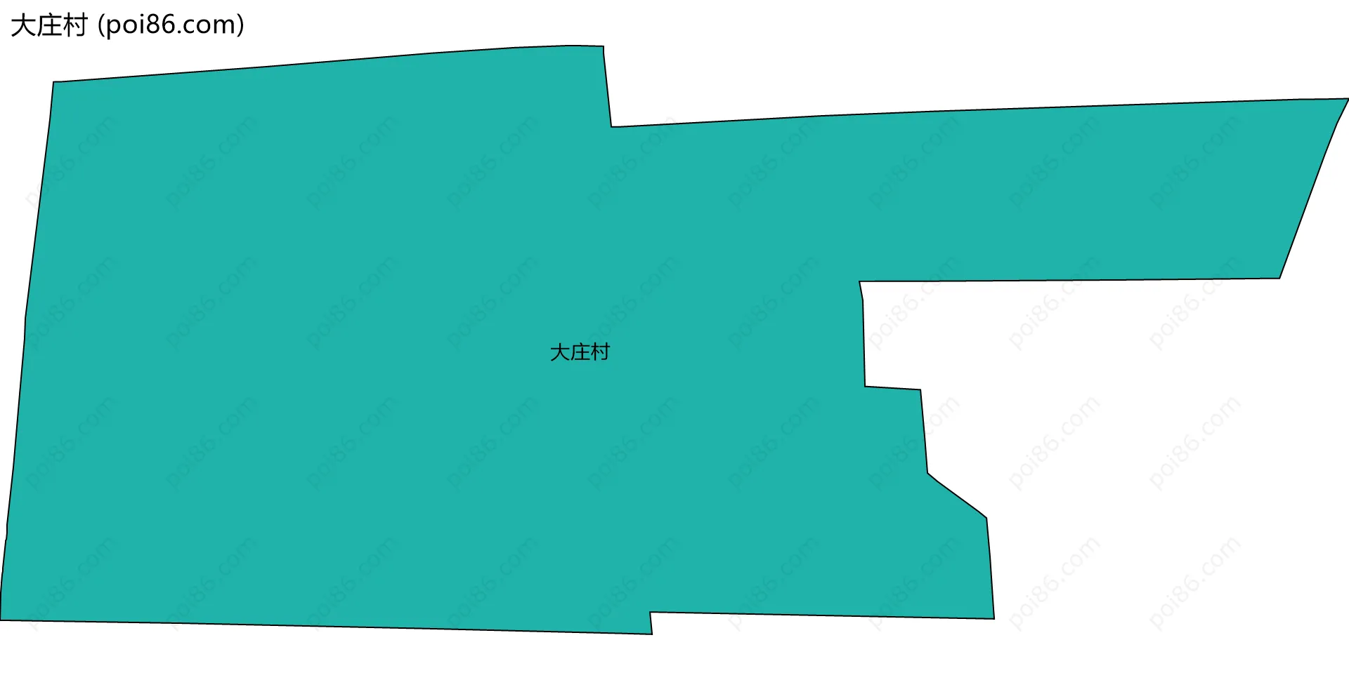 大庄村边界地图