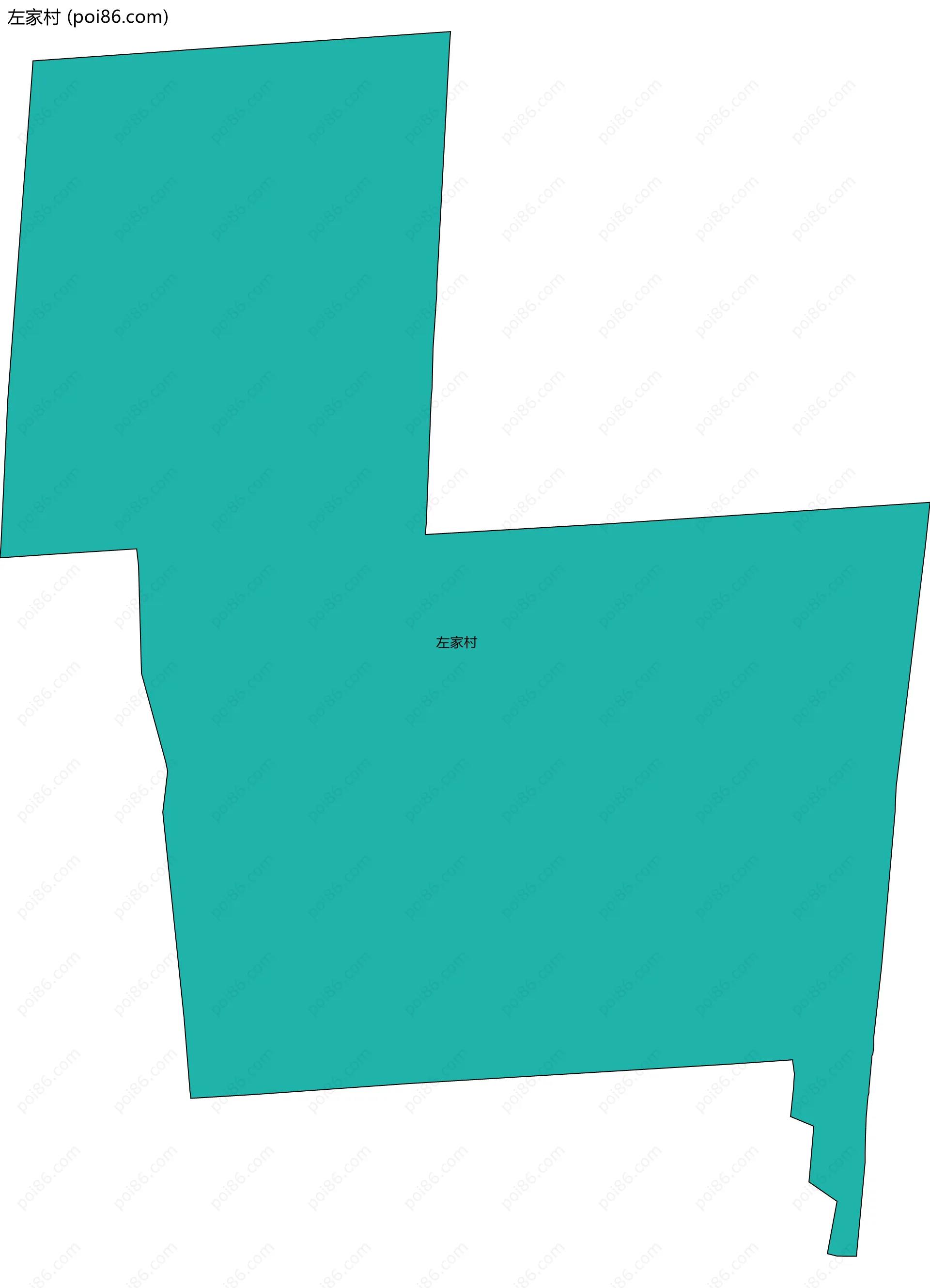 左家村边界地图