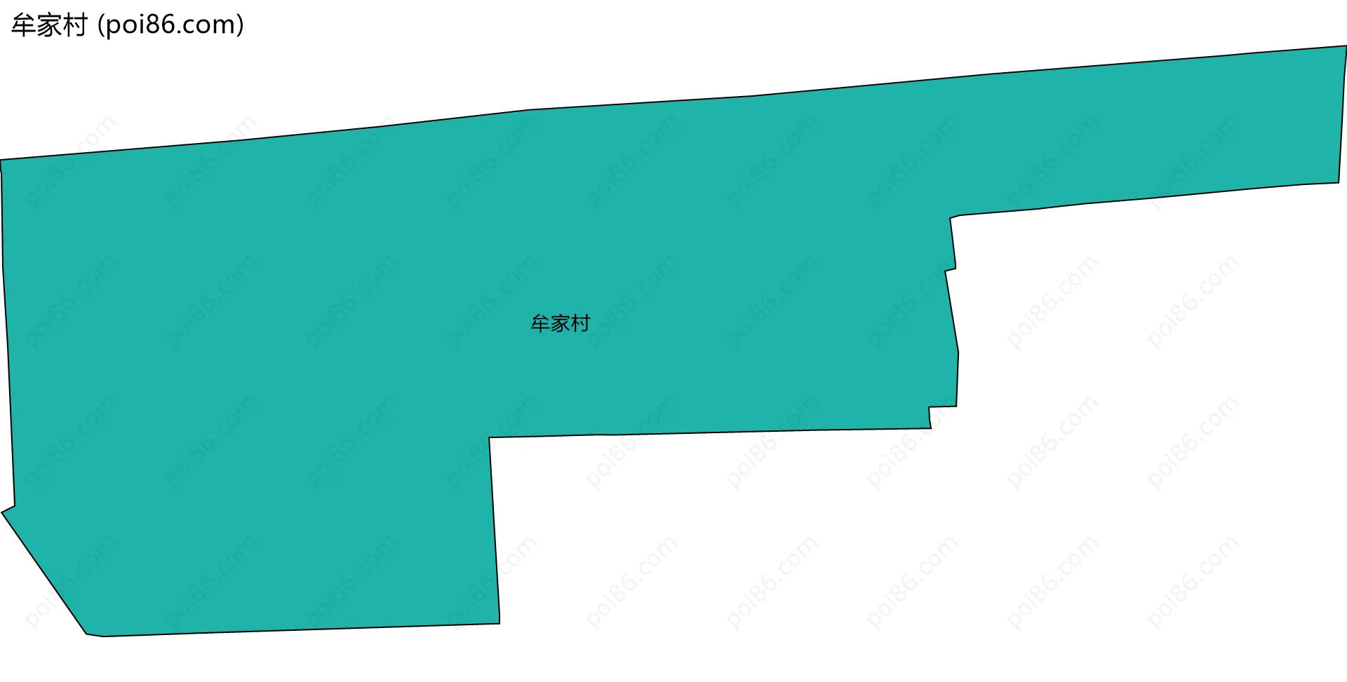 牟家村边界地图