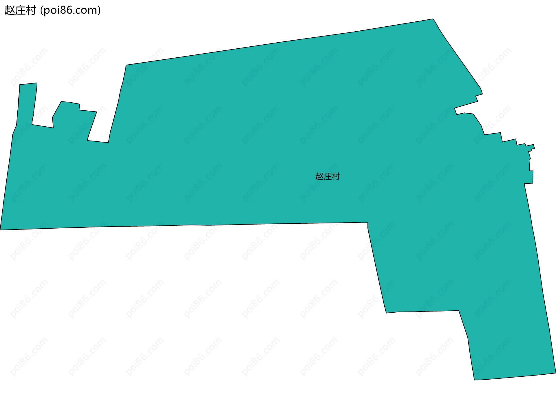 赵庄村边界地图