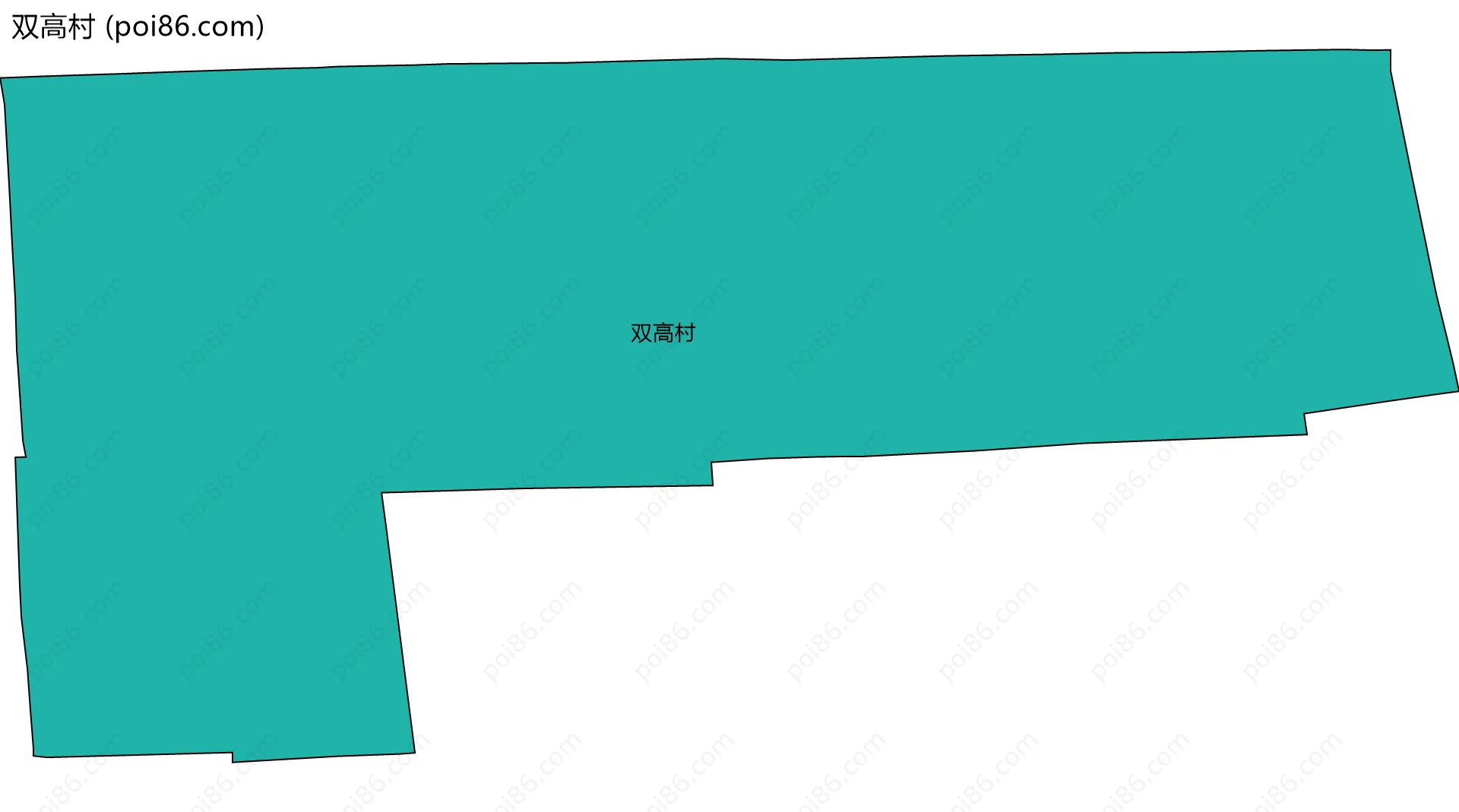 双高村边界地图