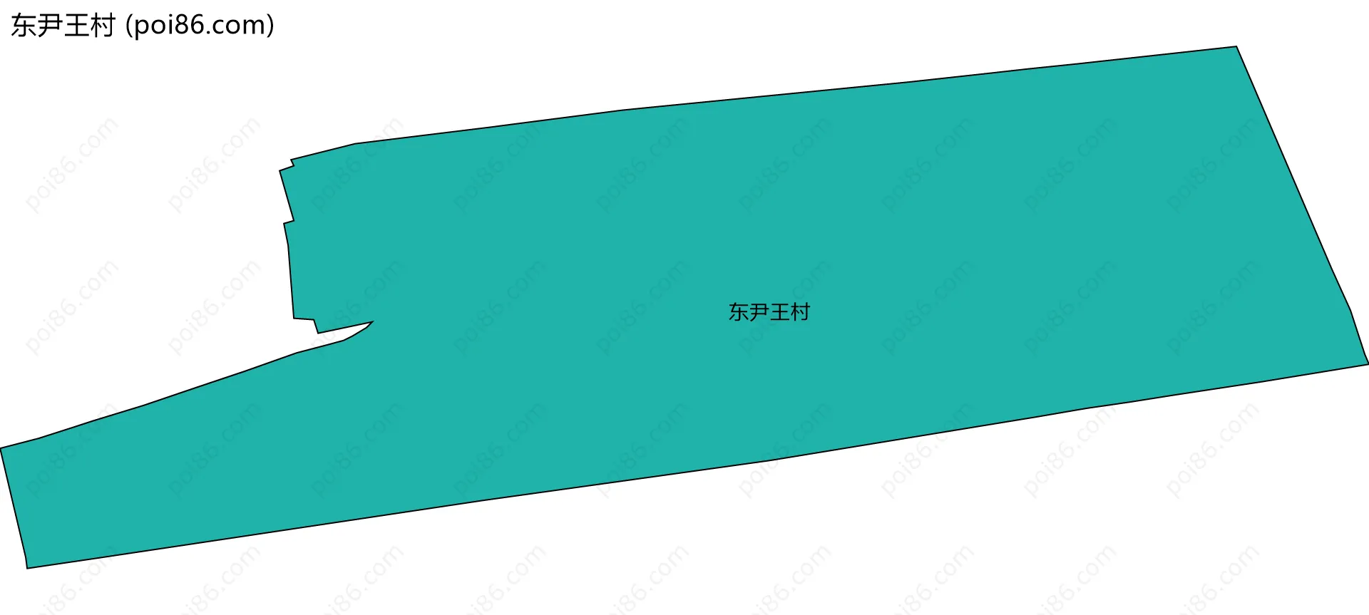 东尹王村边界地图