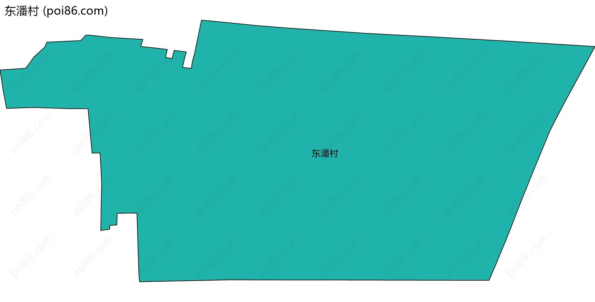 东潘村边界地图