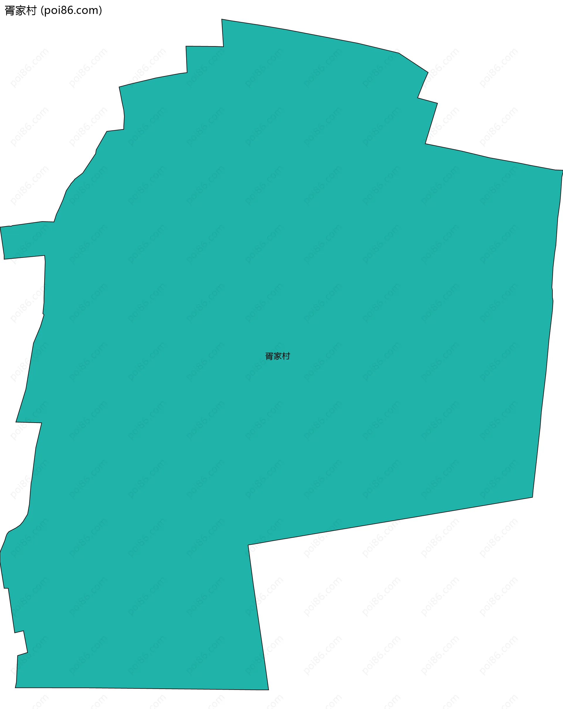 胥家村边界地图