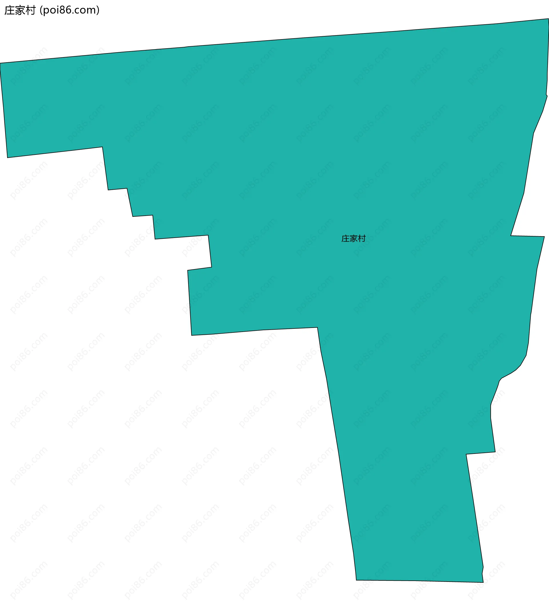 庄家村边界地图