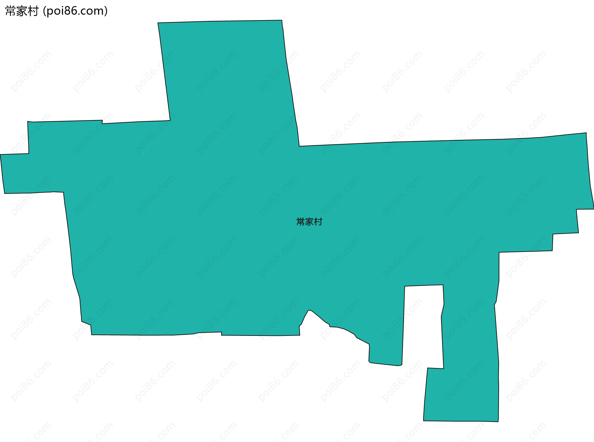常家村边界地图
